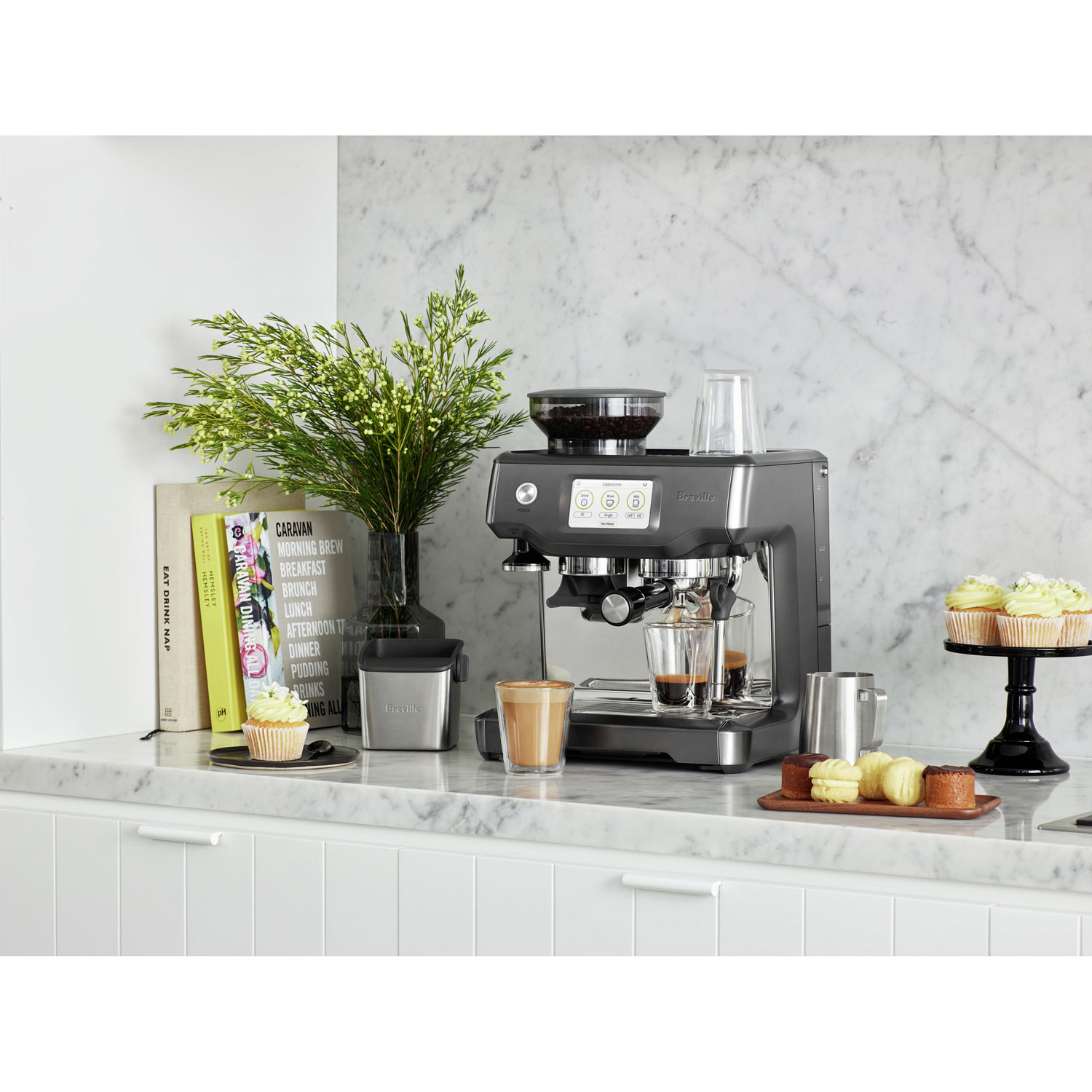 Refurbished - Breville Barista Touch Automatic Espresso Machine - Black Stainless Steel - Remanufactured by Breville