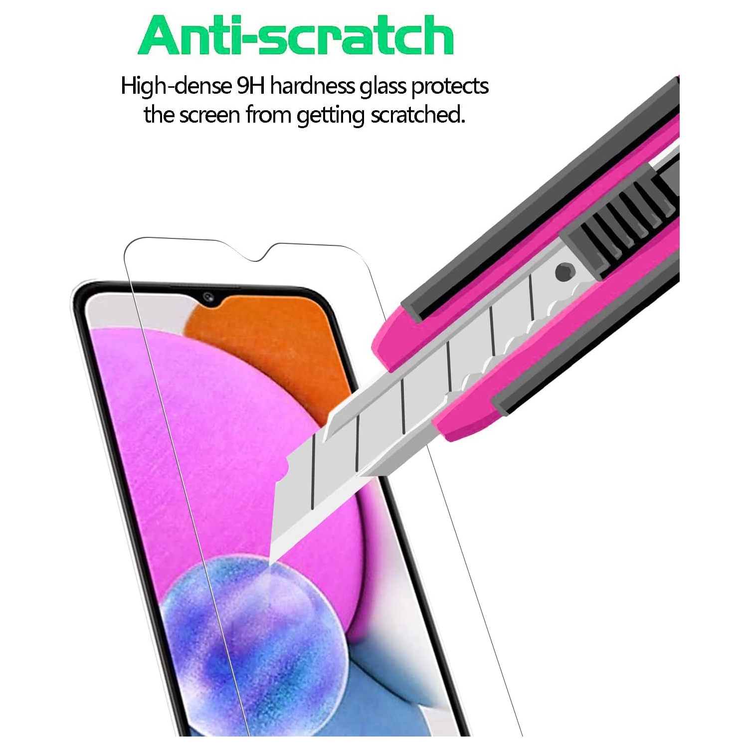 Protecteur d’écran SupeRShield-2 pour Galaxy A21s de Samsung en verre trempé [couverture intégrale HD] [installation facile] [bord rond] [résistant