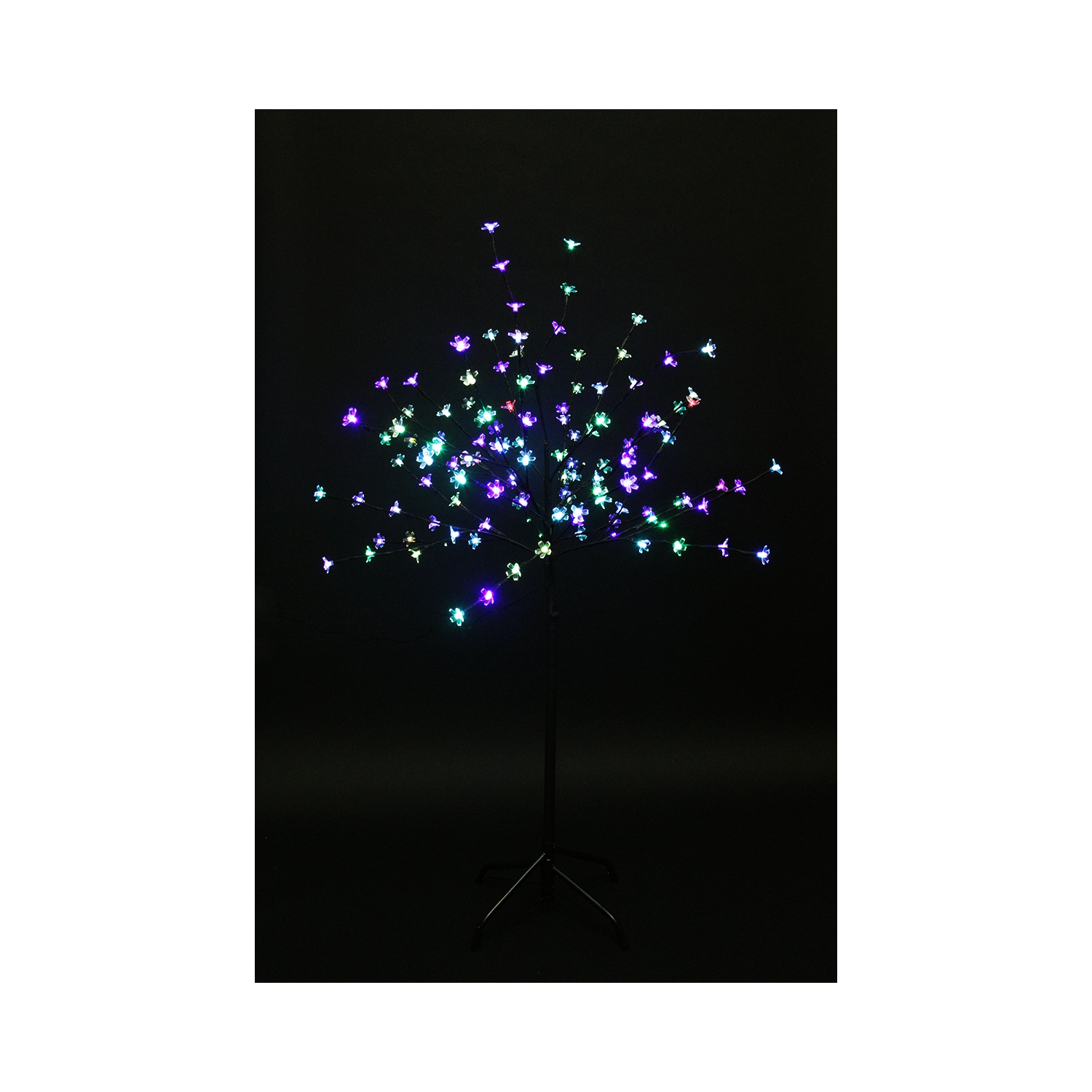 LED Lighted Artificial Cherry Blossom Tree - 4' - Color Changing Lights