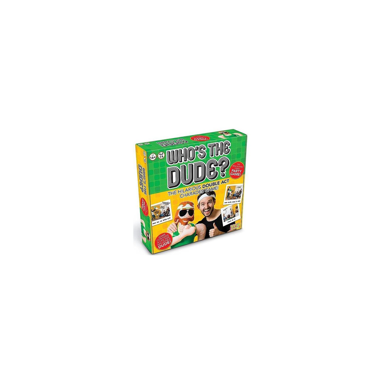 Jeux d'identité qui est le Dude? 3-8 joueurs, âgés de 16 ans et plus, 30 minutes