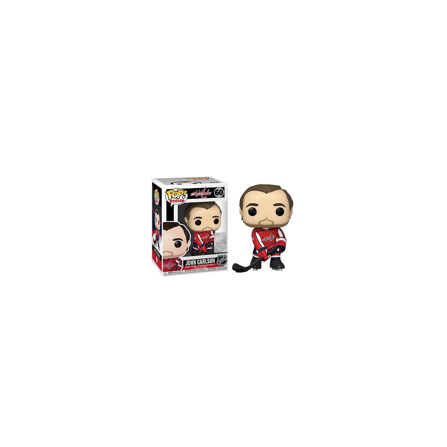 Figurine Pop! De Funko Figurine en vinyle de la LNH de hockey John Carlson n° 60 (SOLDE)