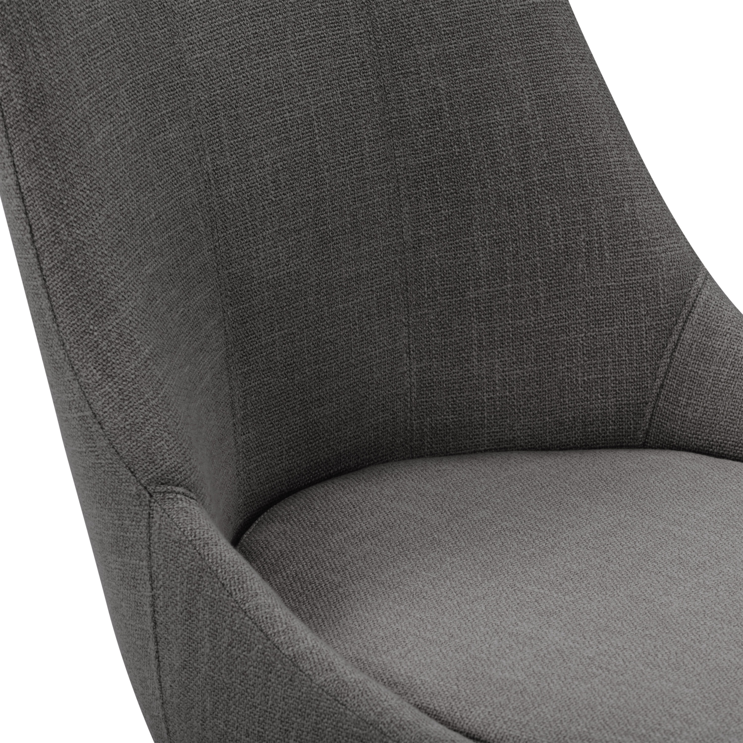 CorLiving DBT-202-B Boston Counter Height Formed Back Fabric Barstool, Dark Grey, Set of 2