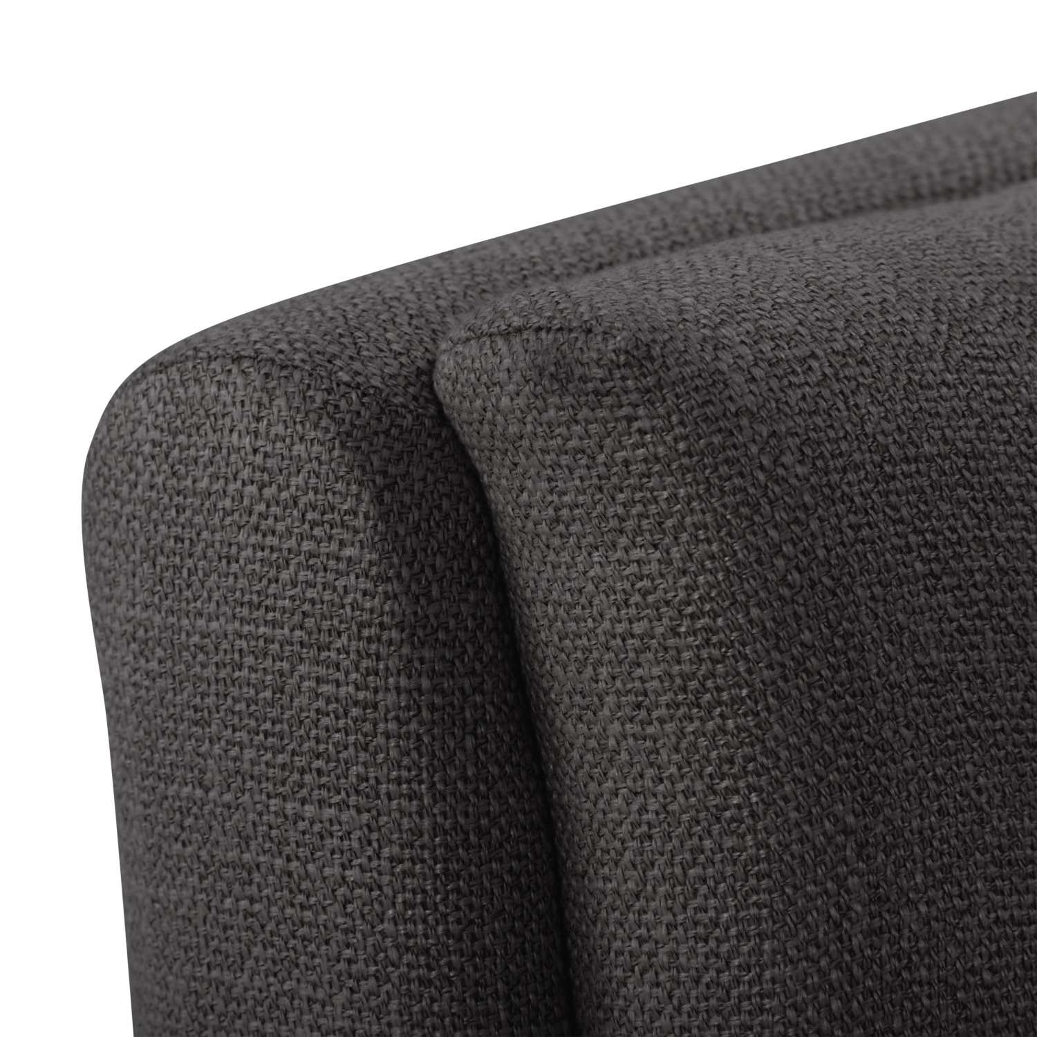 CorLiving DBT-102-B Boston Counter Height Tufted Fabric Barstool, Dark Grey, Set of 2