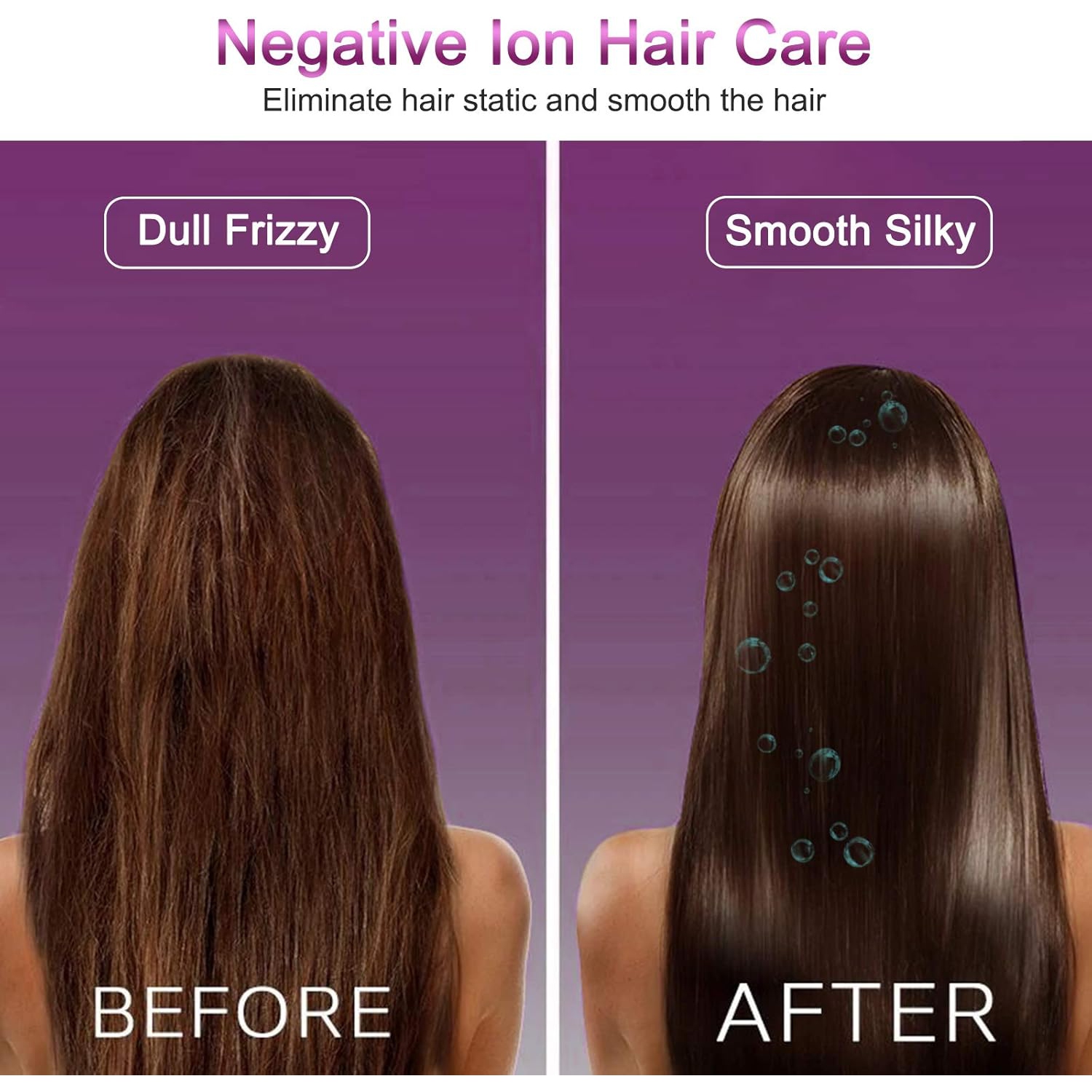 Water Ionic Sèche-cheveux 1800W Sèche-cheveux avec buse magnétique