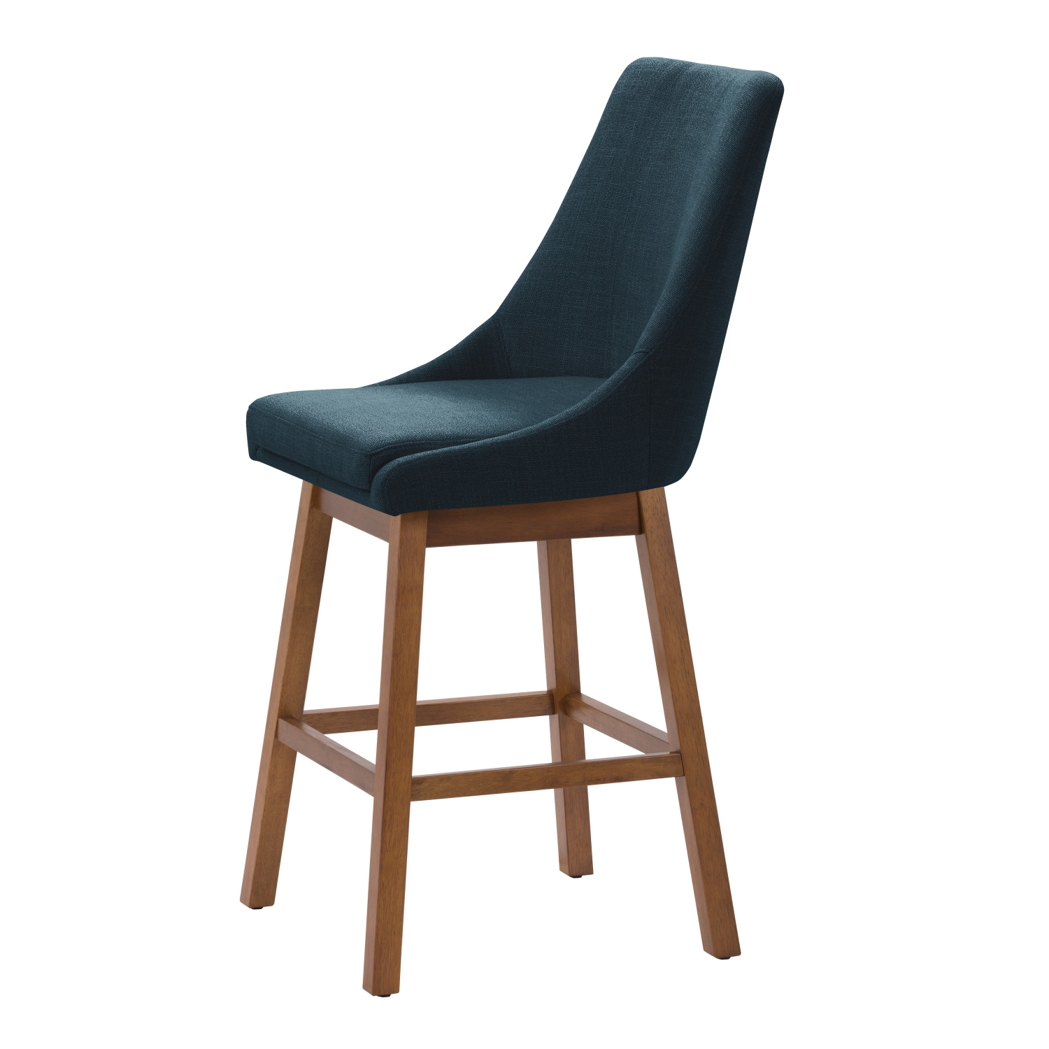 Tabouret de bar en tissu à dossier Boston, lot de 2