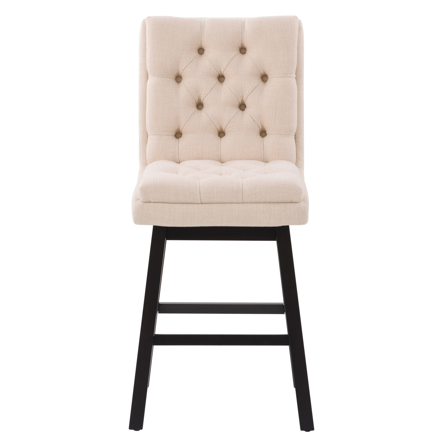Tabouret de bar en tissu rembourré Boston, lot de 2