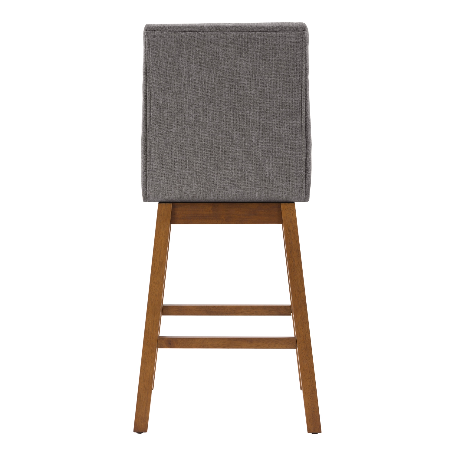 CorLiving DBT-304-B Boston Counter Height Channel Tufted Fabric Barstool, Light Grey, Set of 2