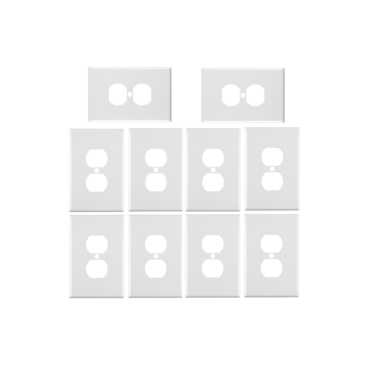 axGear Plaque murale décorative pour prise duplex simple10 PCS