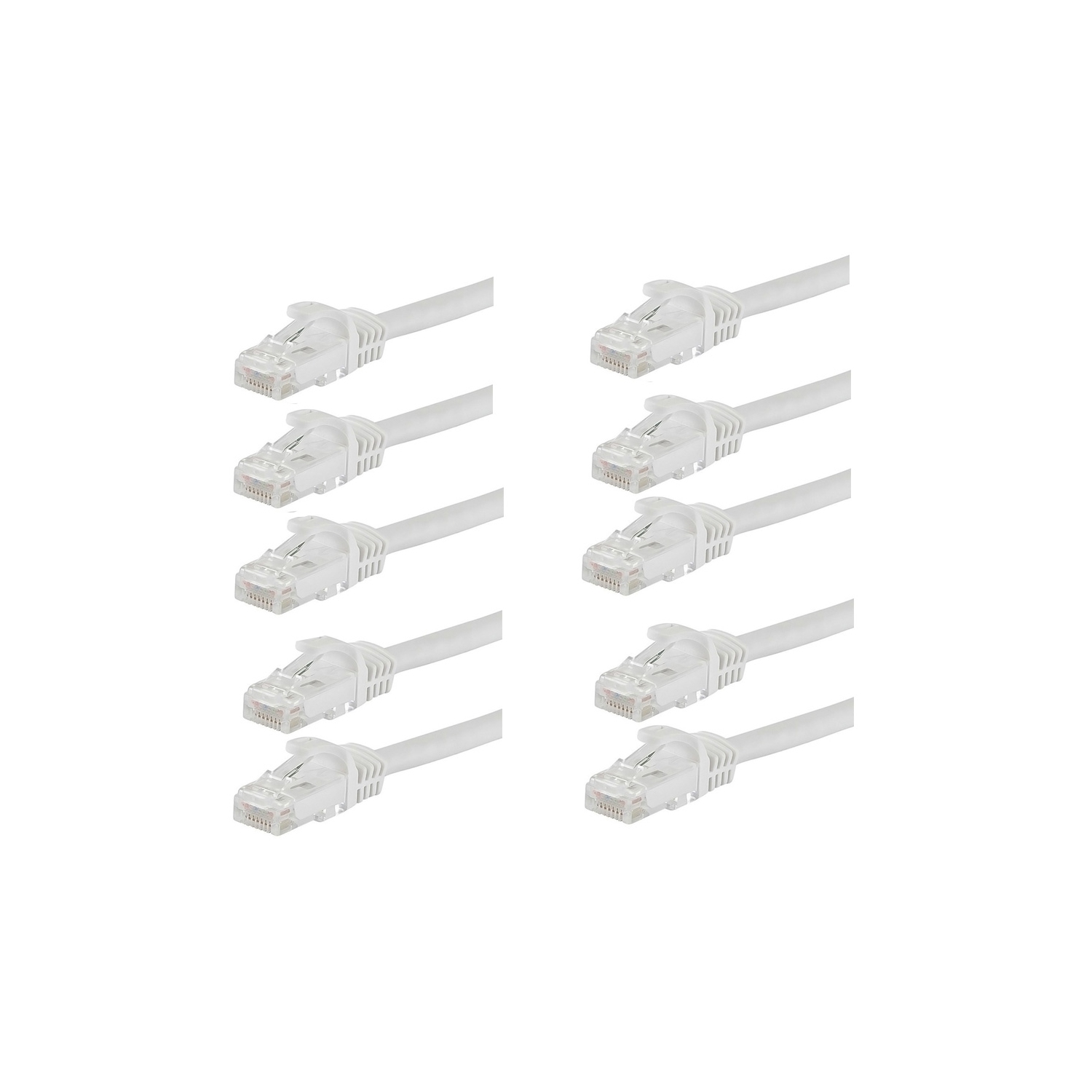 axGear 1Ft Network Cable Cat5E Ethernet PatchCord RJ45 Twisted Pair LAN Wire 10 PCS