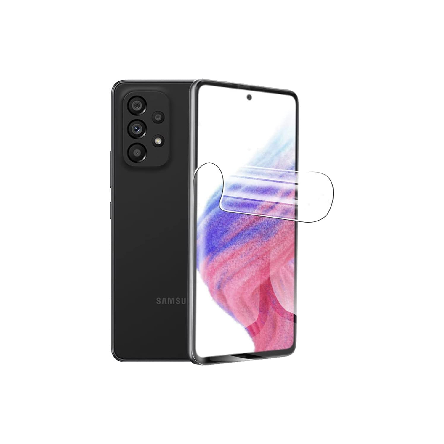 Protecteur d'écran SuperShield-2 PACK pour Galaxy A53 5G de Samsung en verre trempé [HD Full Coverage] [Installation facile] [Bordure ronde]