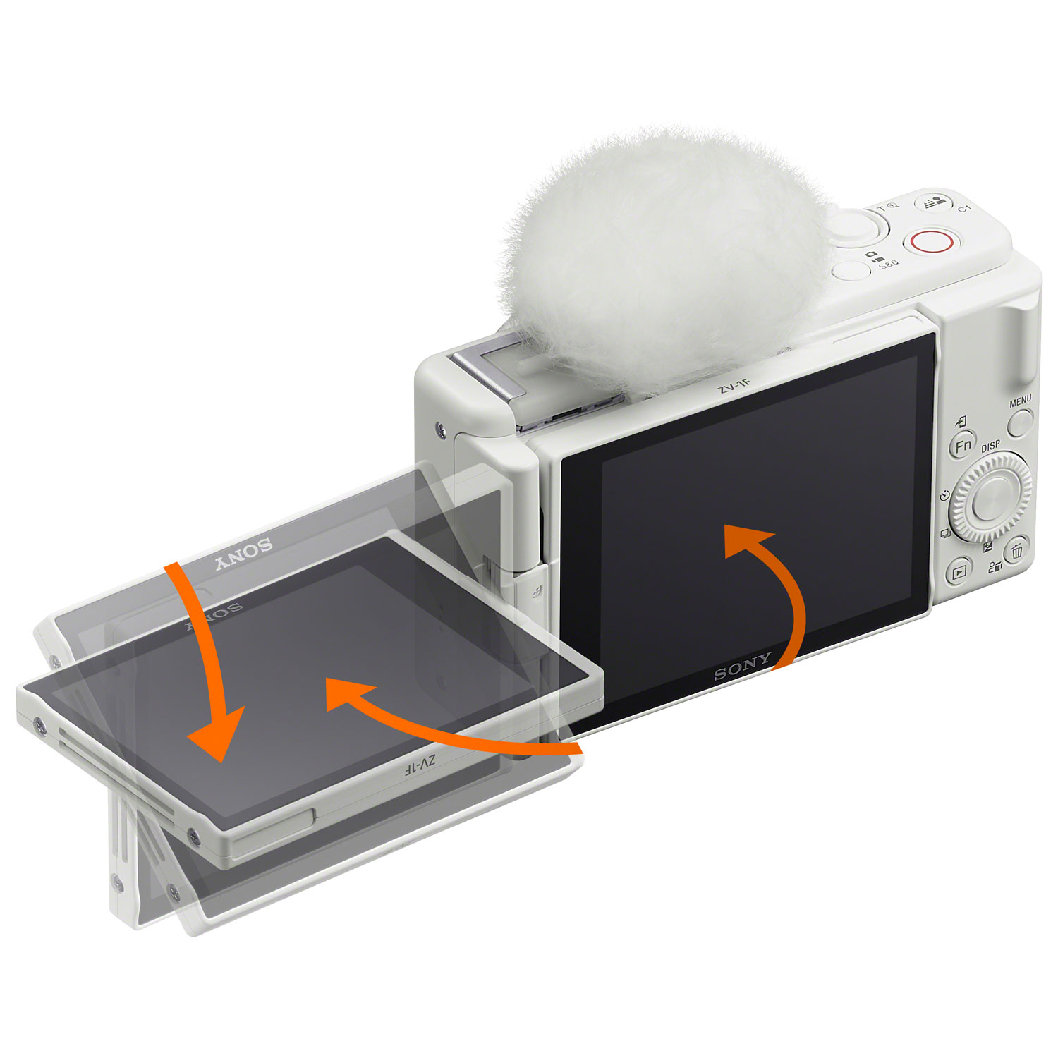 Sony ZV-1F Content Creator Vlogger 20.1MP Digital Camera - White