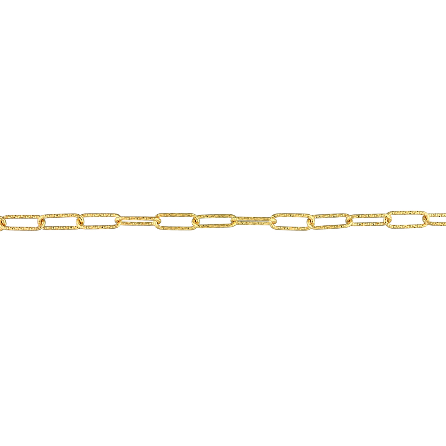 Amour Paperclip Chain Bracelet Yellow Silver