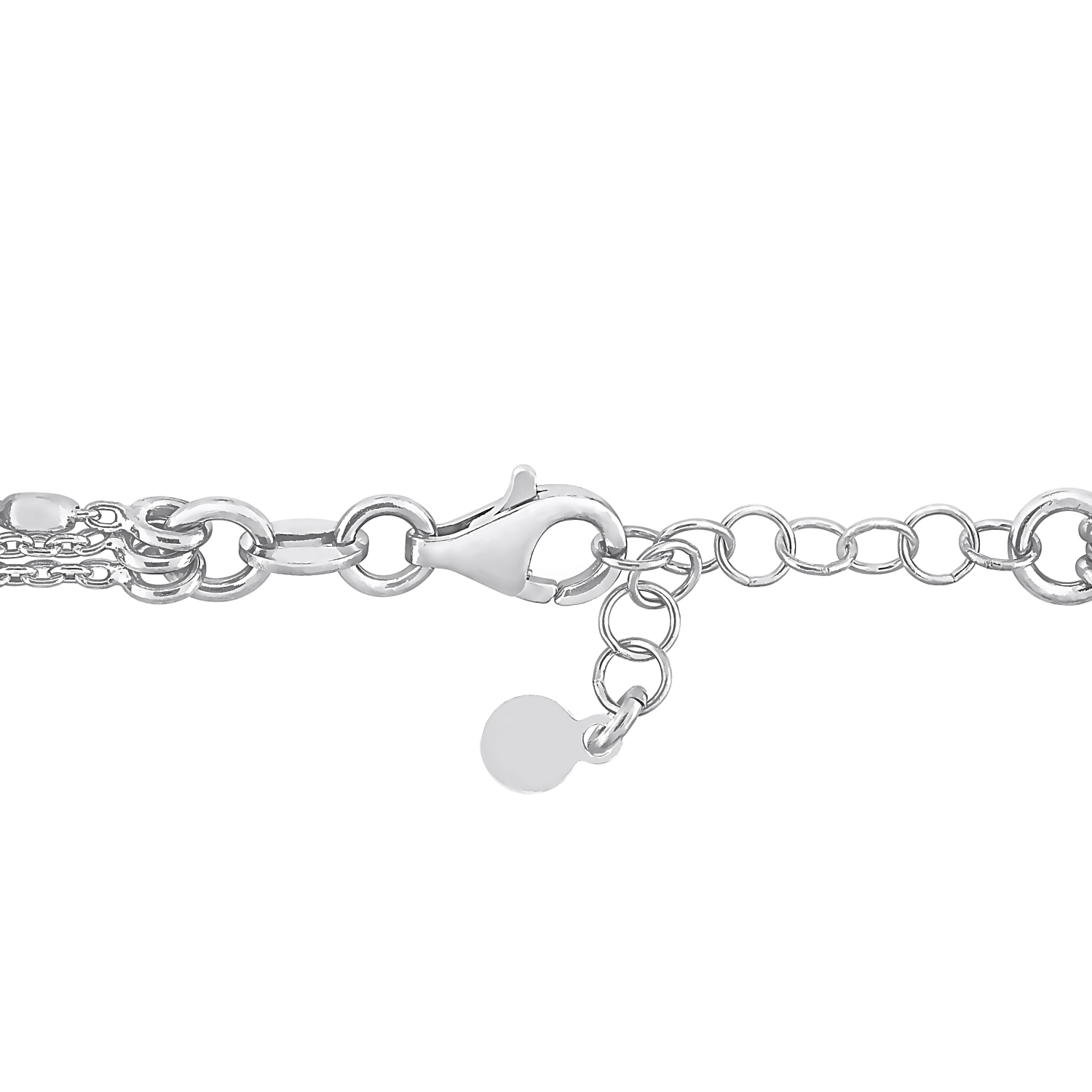 Bracelet à maillons multiples Argent