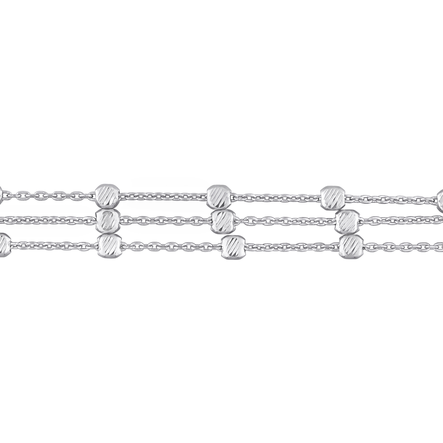 Bracelet à maillons multiples Argent