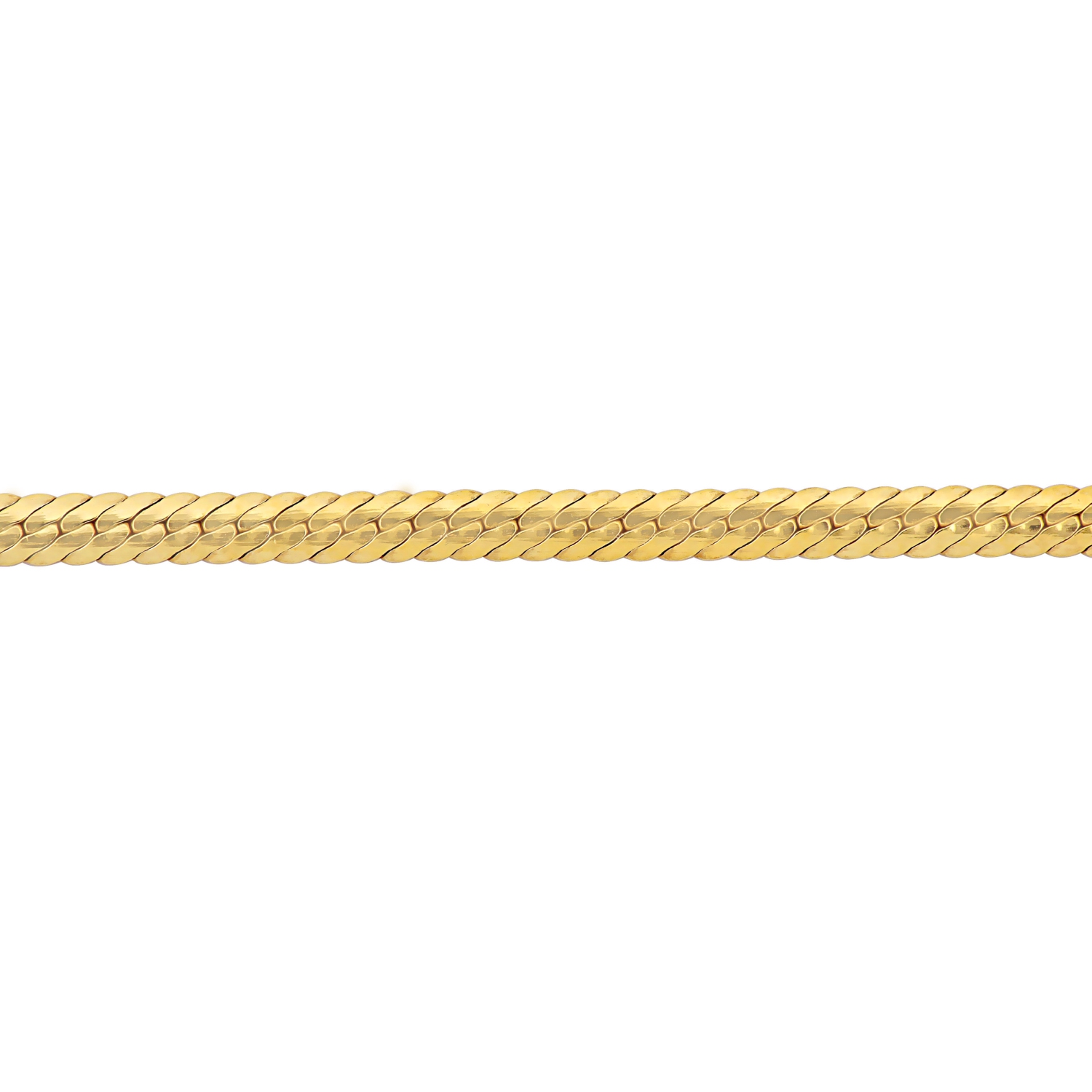 Amour Herringbone Bracelet Yellow Silver