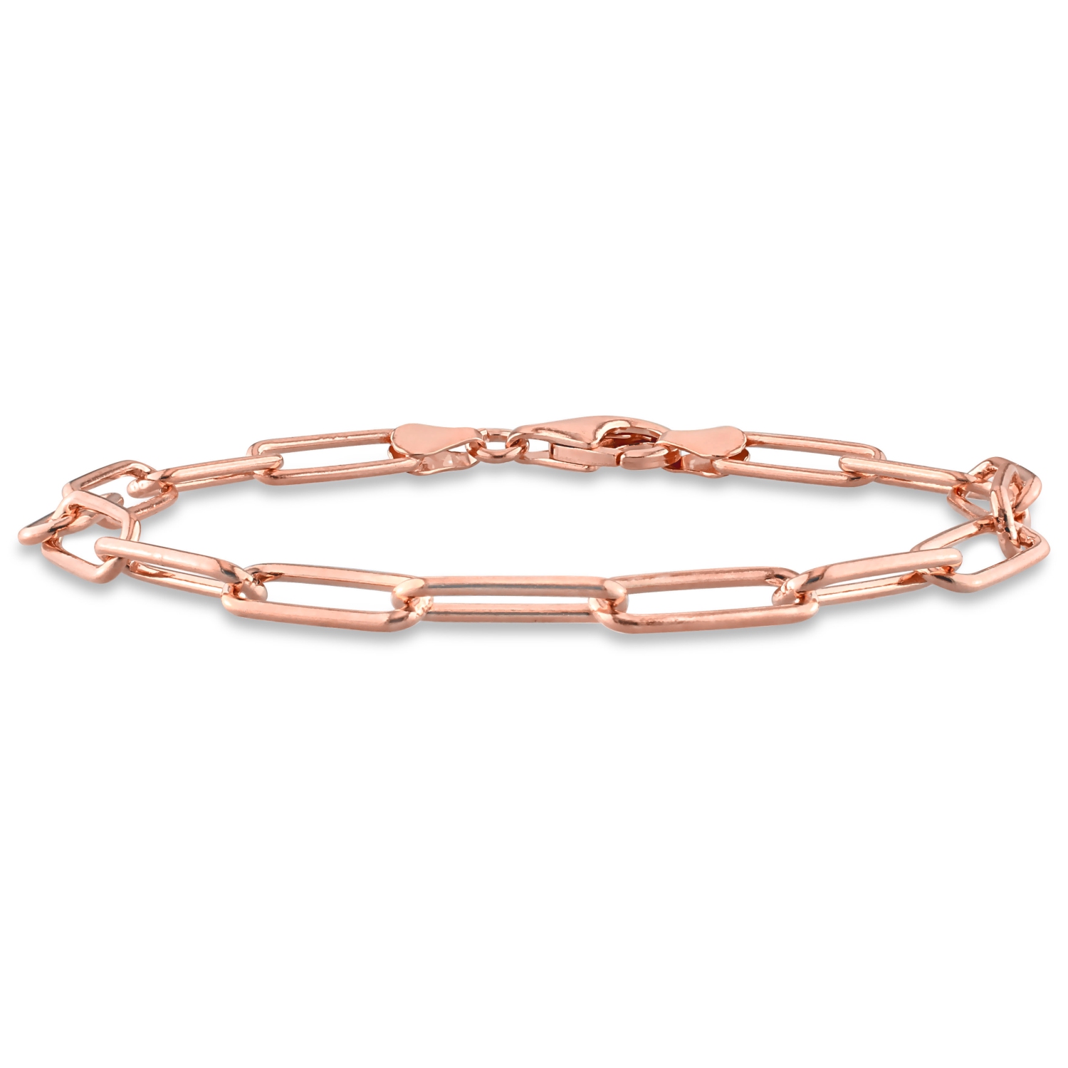 Bracelet Chaîne trombone Argent Rose