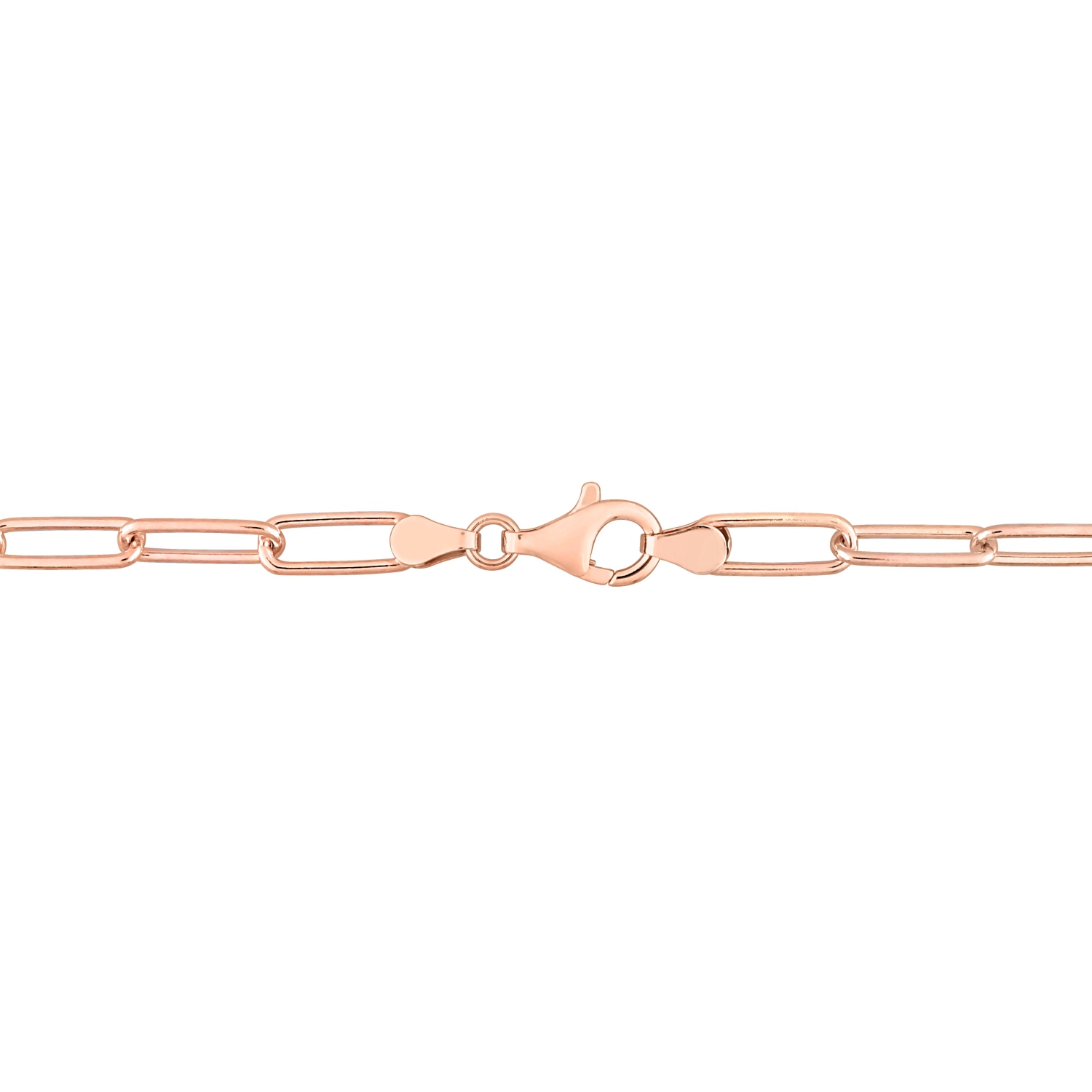 Bracelet Chaîne trombone Argent Rose