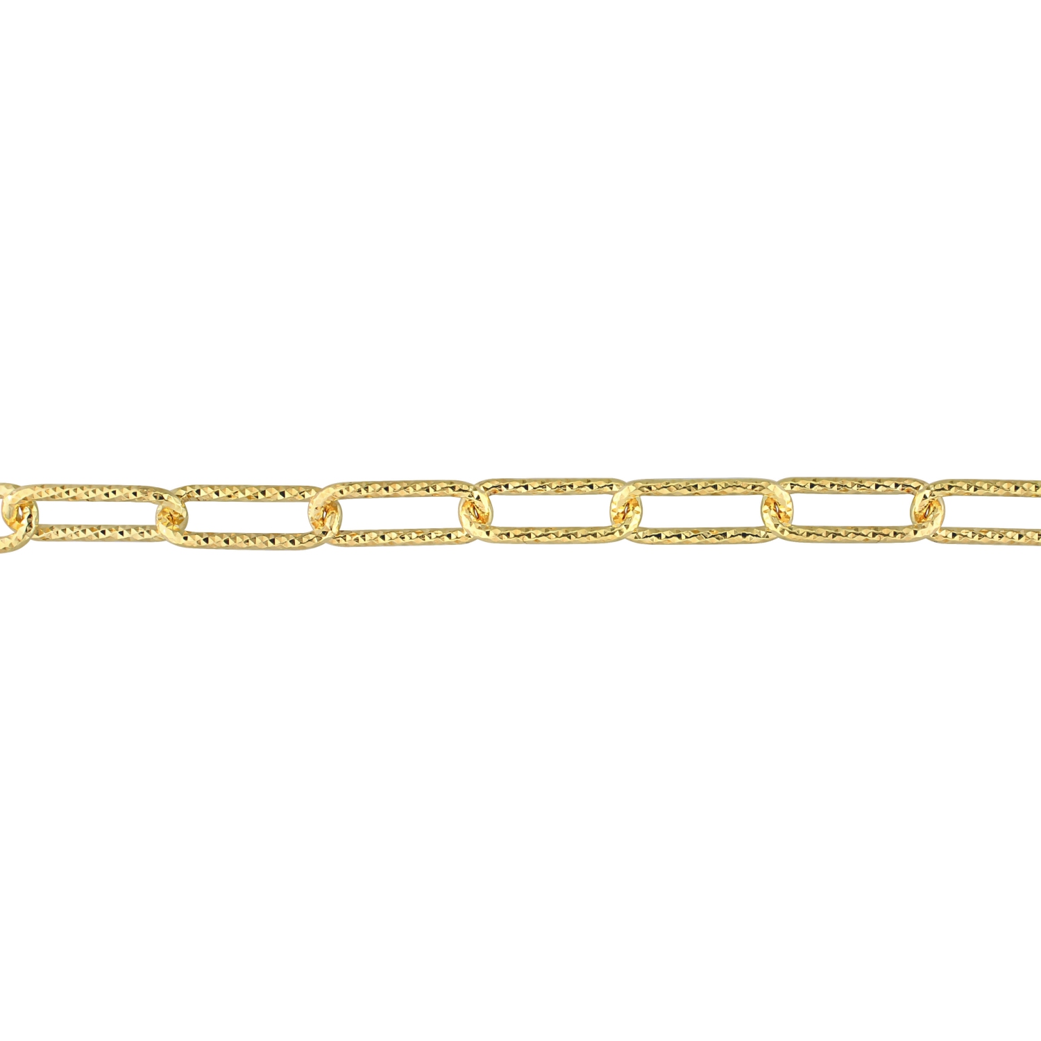 Bracelet Chaîne trombone Fantaisie Argent Jaune