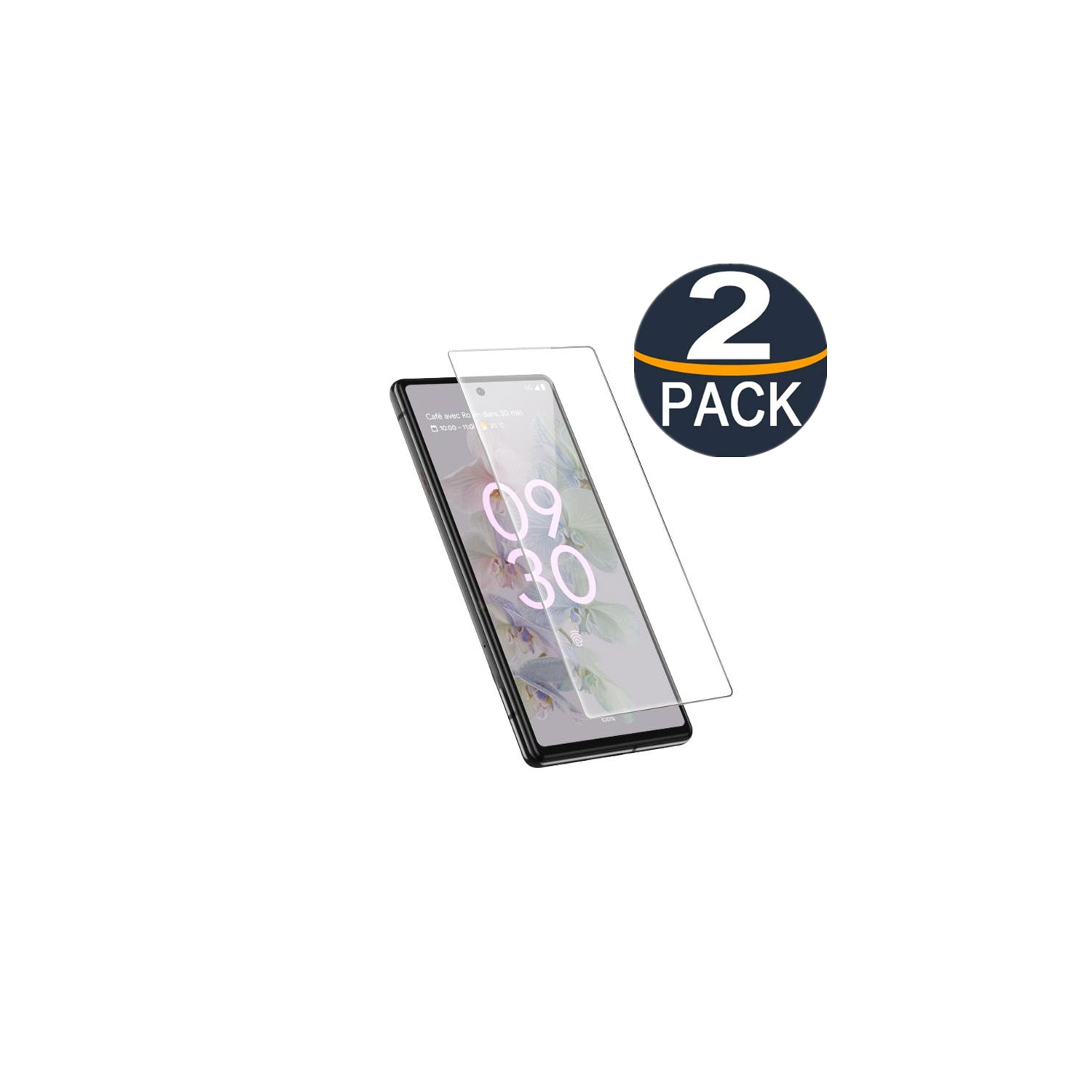 【2 packs】 Protecteur d'écran en verre trempé CSmart Premium pour Google Pixel 7 2022, compatible avec les étuis et sans bulles