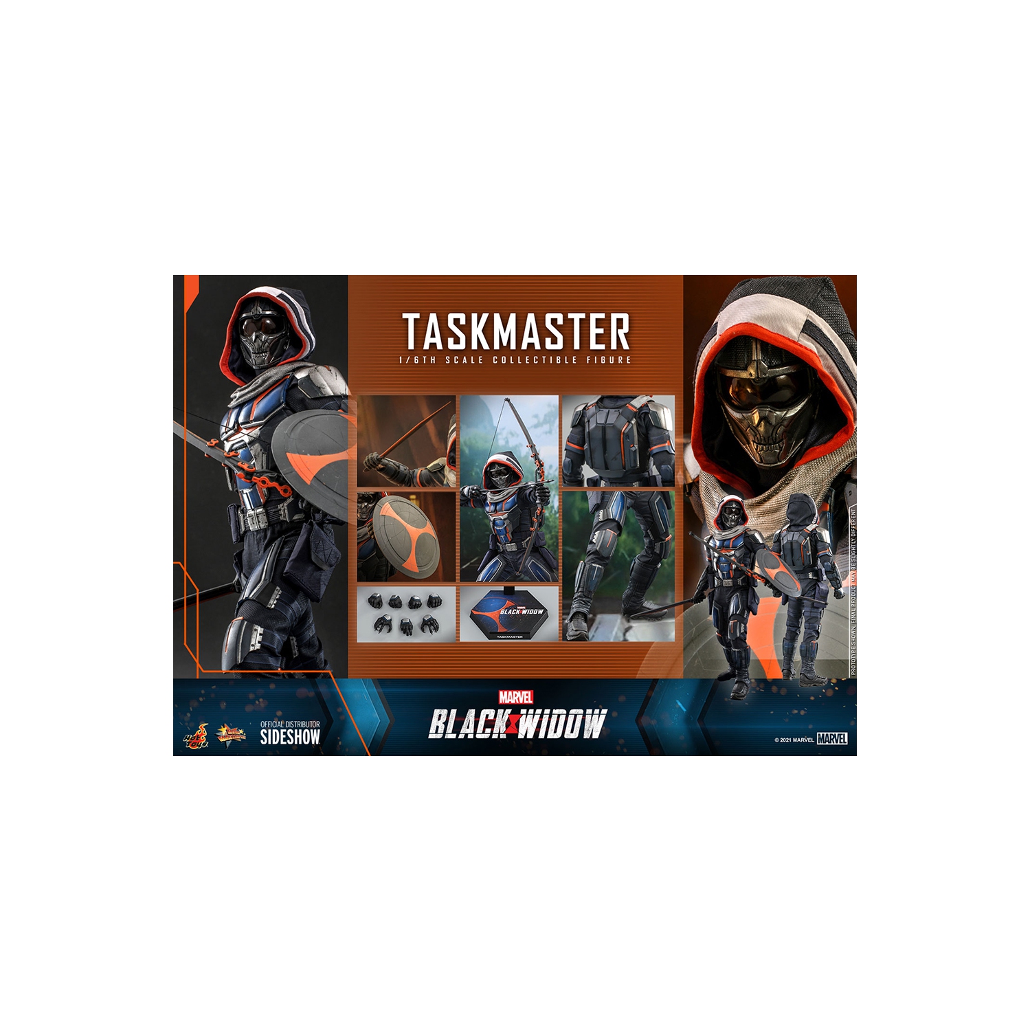 Black Widow - figurine d’action de 12 po à échelle 1/6 - Task Master Hot Toys 906798