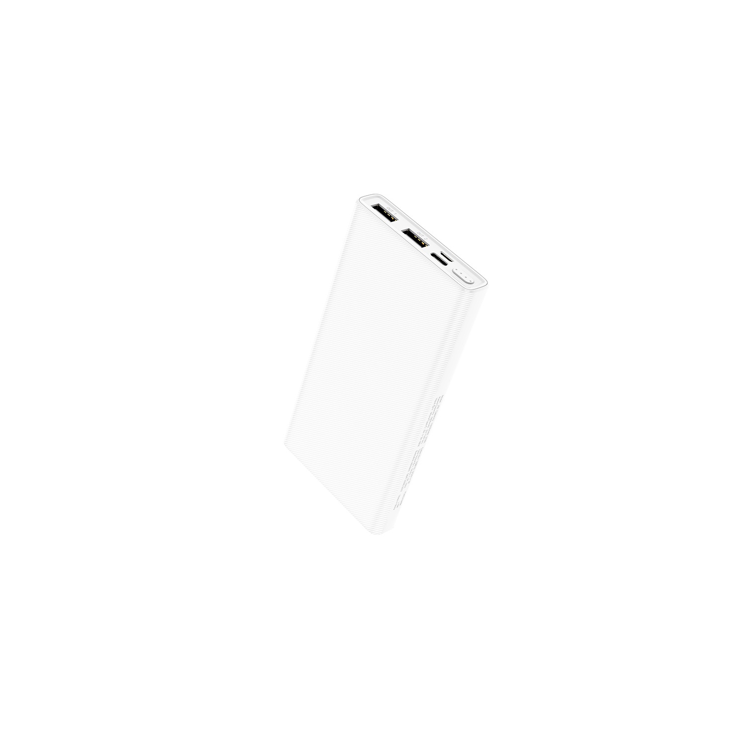 10000mAh Micro USB USB-C External Battery Charger Portable Power Bank for iPhone Samsung iPad Tablets, White