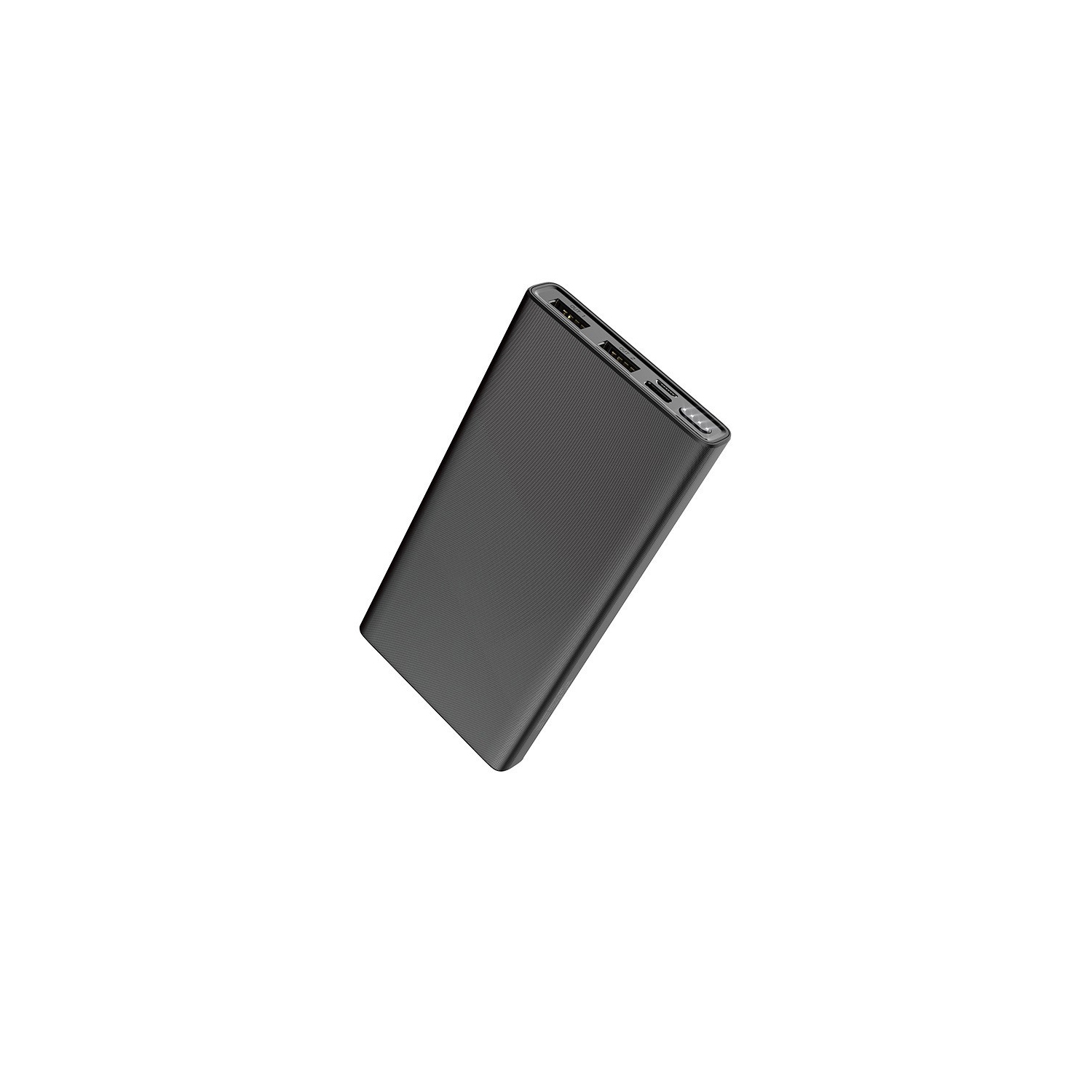 10000mAh Micro USB USB-C External Battery Charger Portable Power Bank for iPhone Samsung iPad Tablets, Black