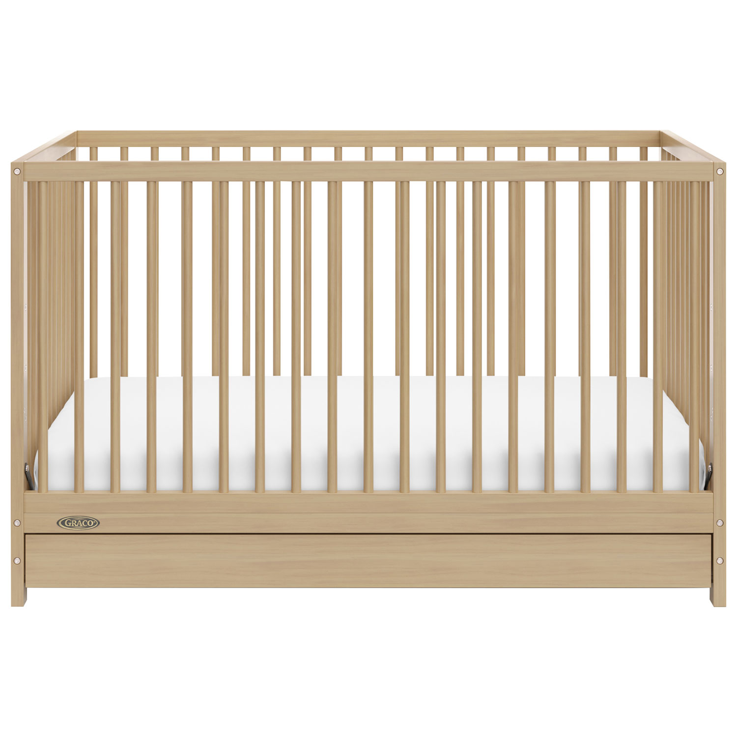 Lit de bébé transformable 5-en-1 Teddi de Graco avec tiroir - Bois flotté