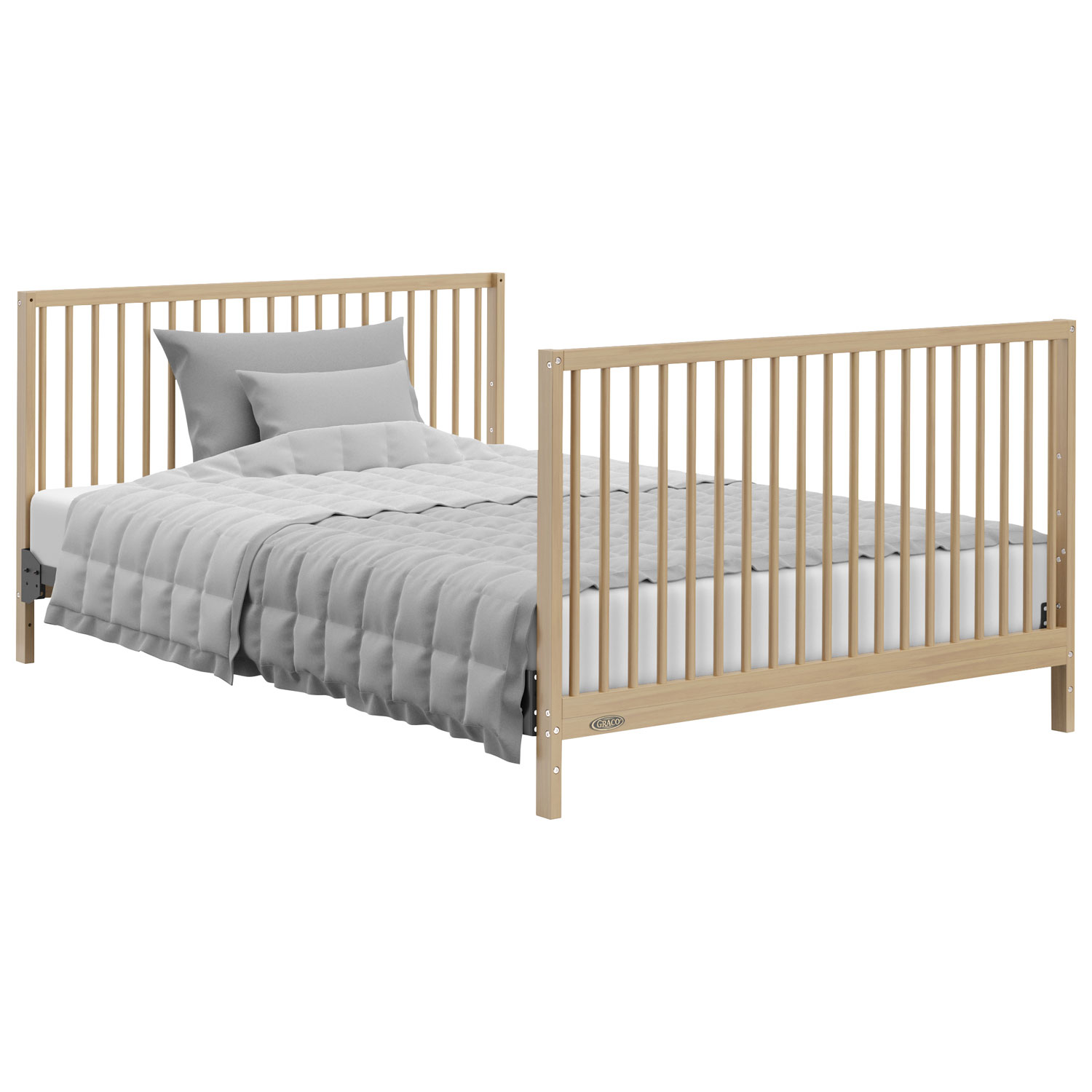 Lit de bébé transformable 5-en-1 Teddi de Graco avec tiroir - Bois flotté