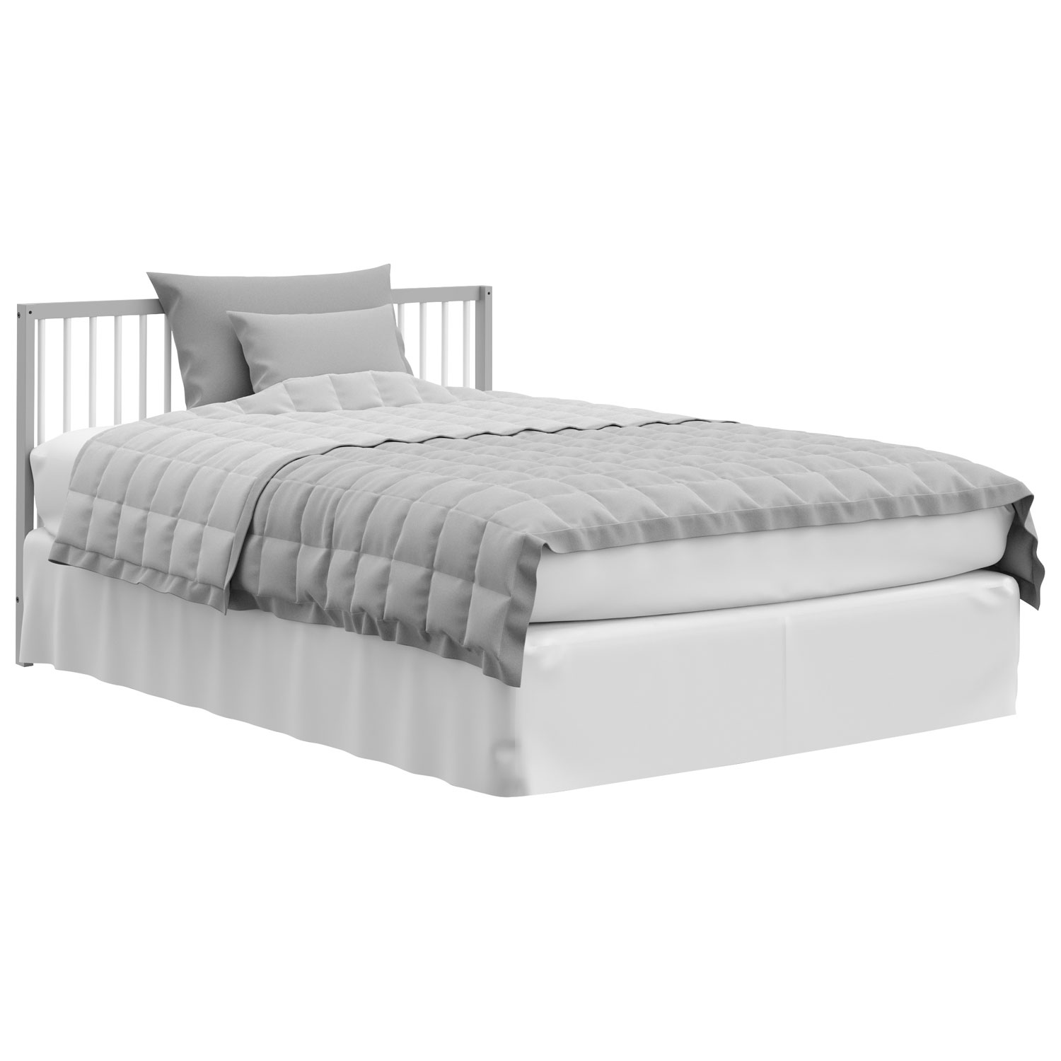 Lit de bébé transformable 5-en-1 Teddi de Graco avec tiroir - Gris galet/Blanc