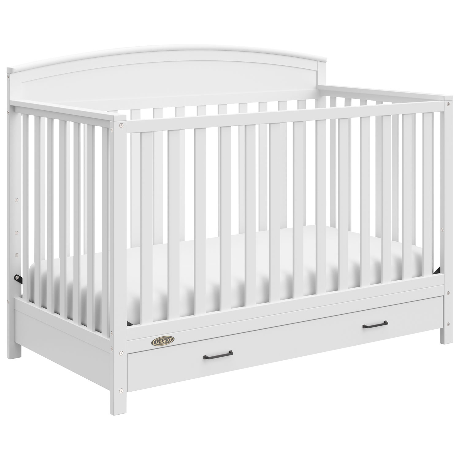 Graco Benton 5 in 1 Convertible Crib with Drawer White