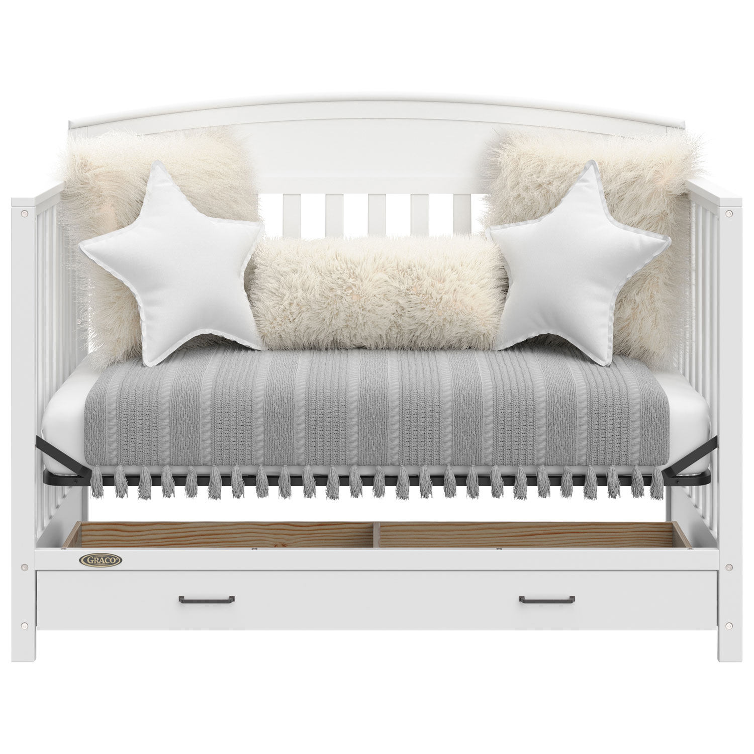 Lit de bébé transformable 5-en-1 Benton de Graco avec tiroir - Blanc