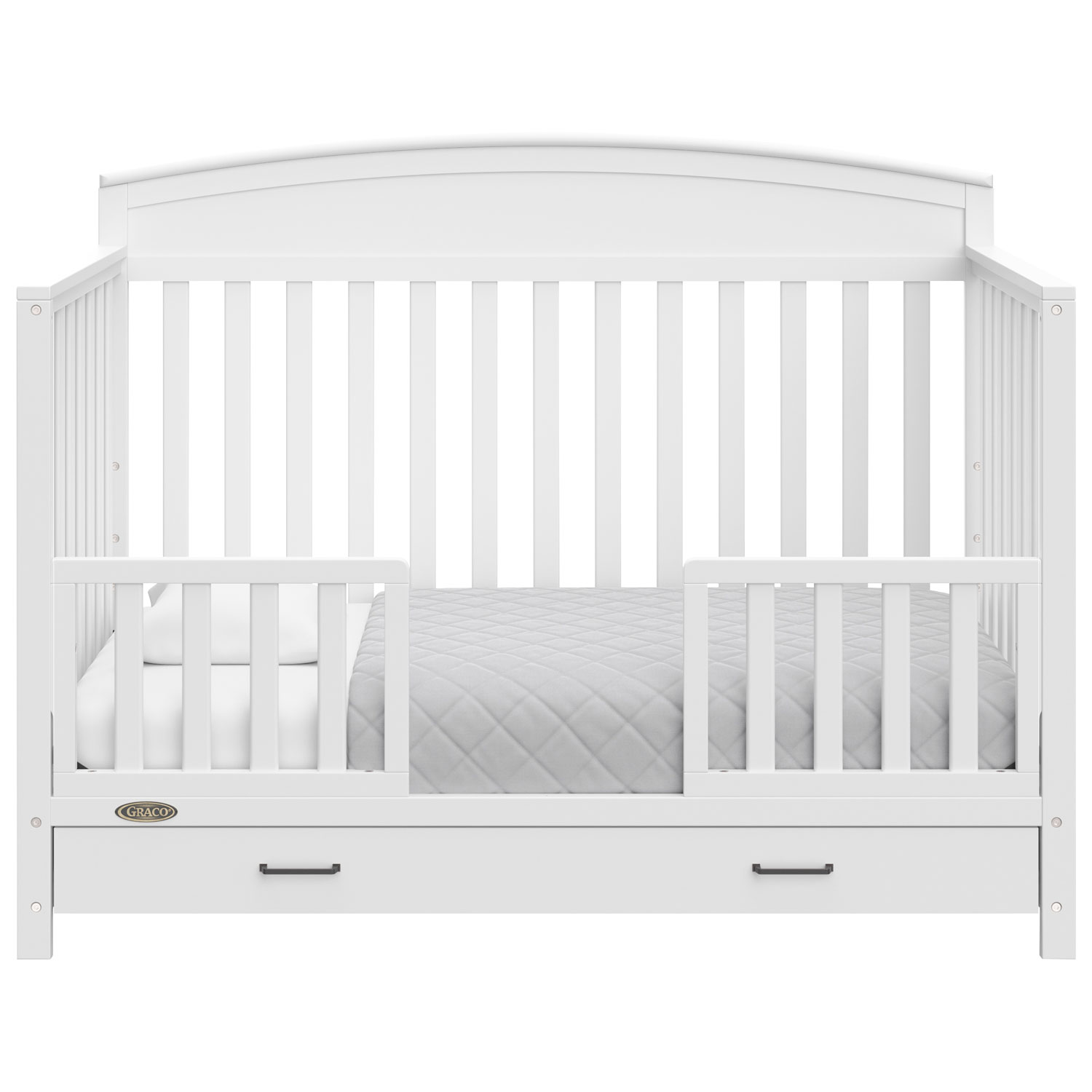 Lit de bébé transformable 5-en-1 Benton de Graco avec tiroir - Blanc