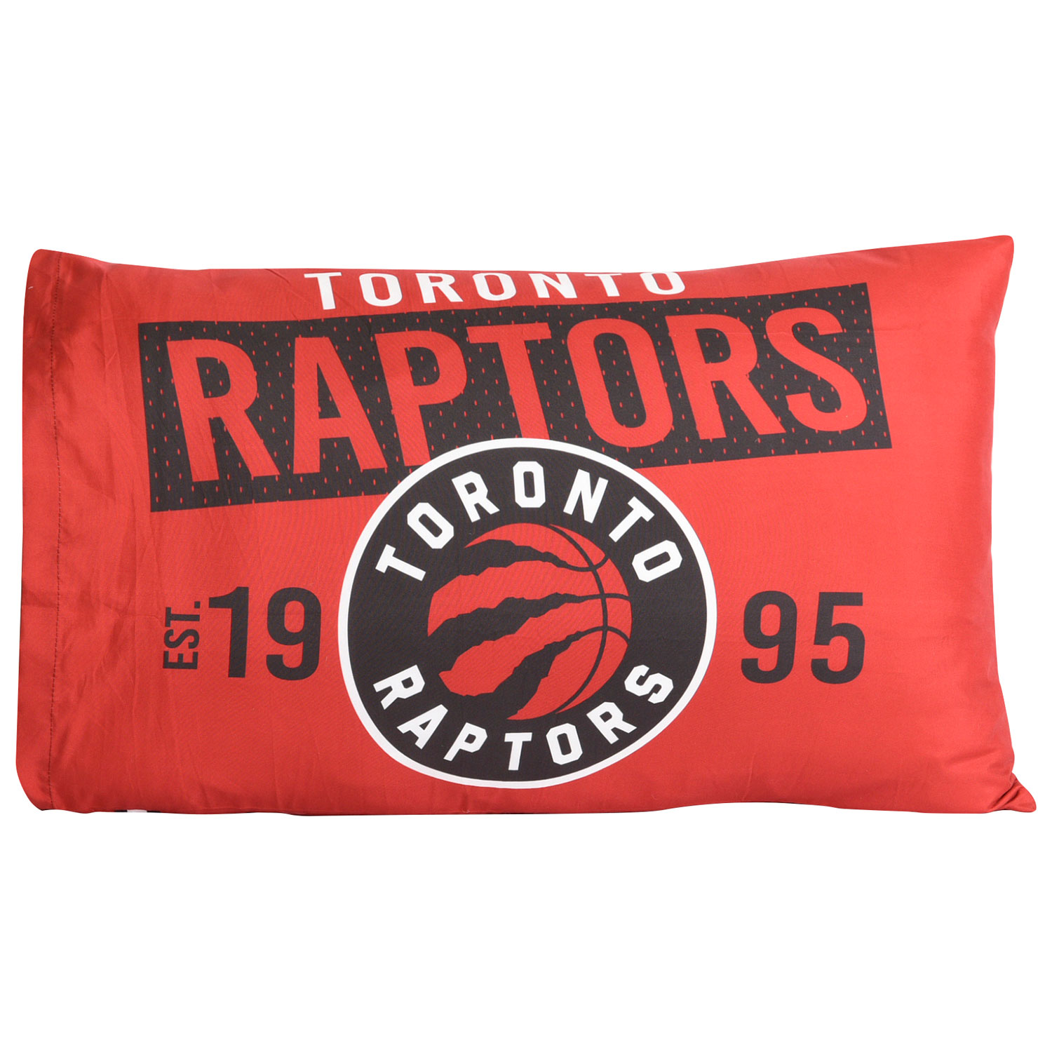 Taie d'oreiller NBA Toronto Raptors, Ensemble de 2 (20 x 30 pouces), Taies  d'oreiller Basketball Douces et Respirantes avec logo officiel, Rouge et  Noir 