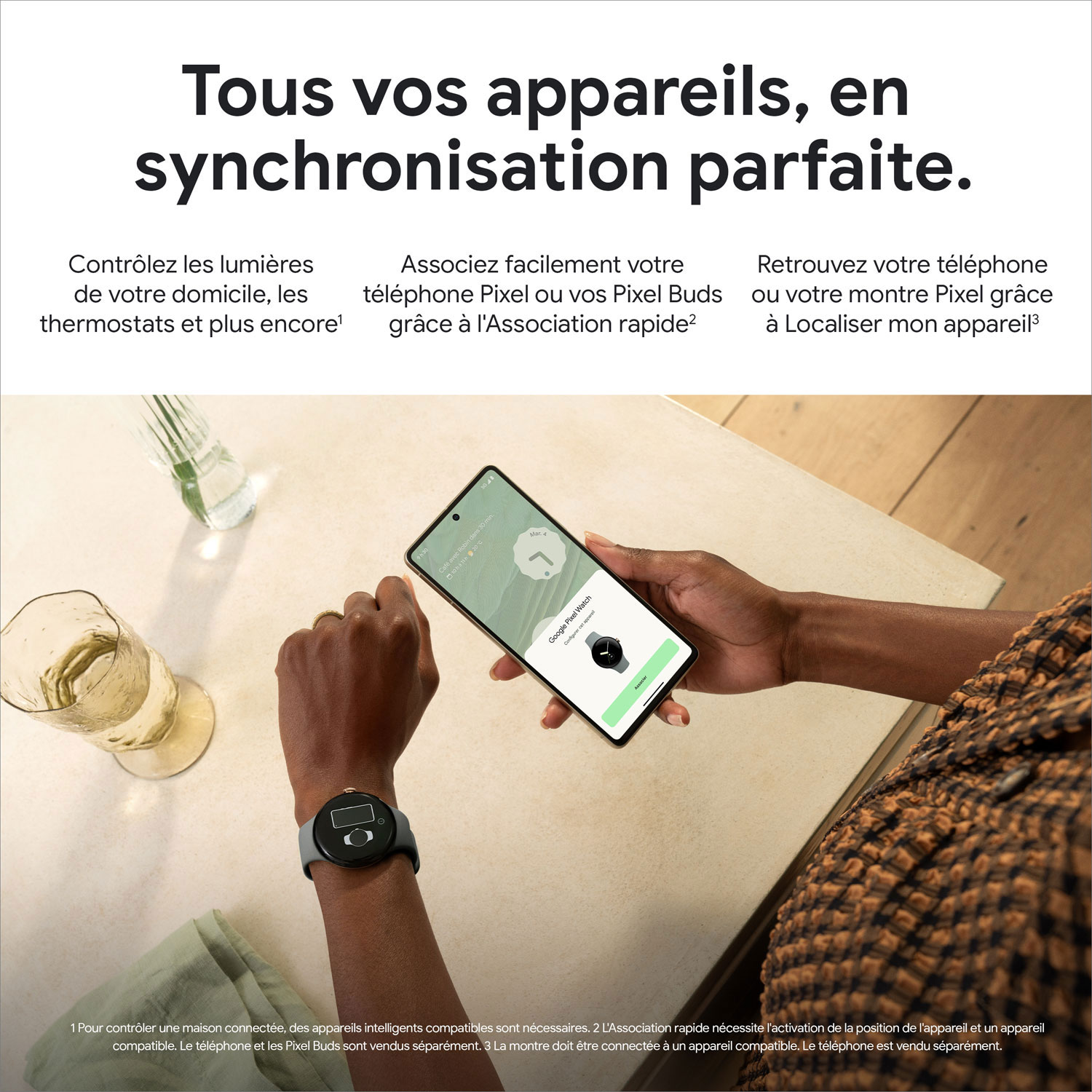 Montre Pixel Watch de Google TELUS avec boîtier de 40 mm en acier inoxydable doré et bracelet sport noisette - Financement mensuel