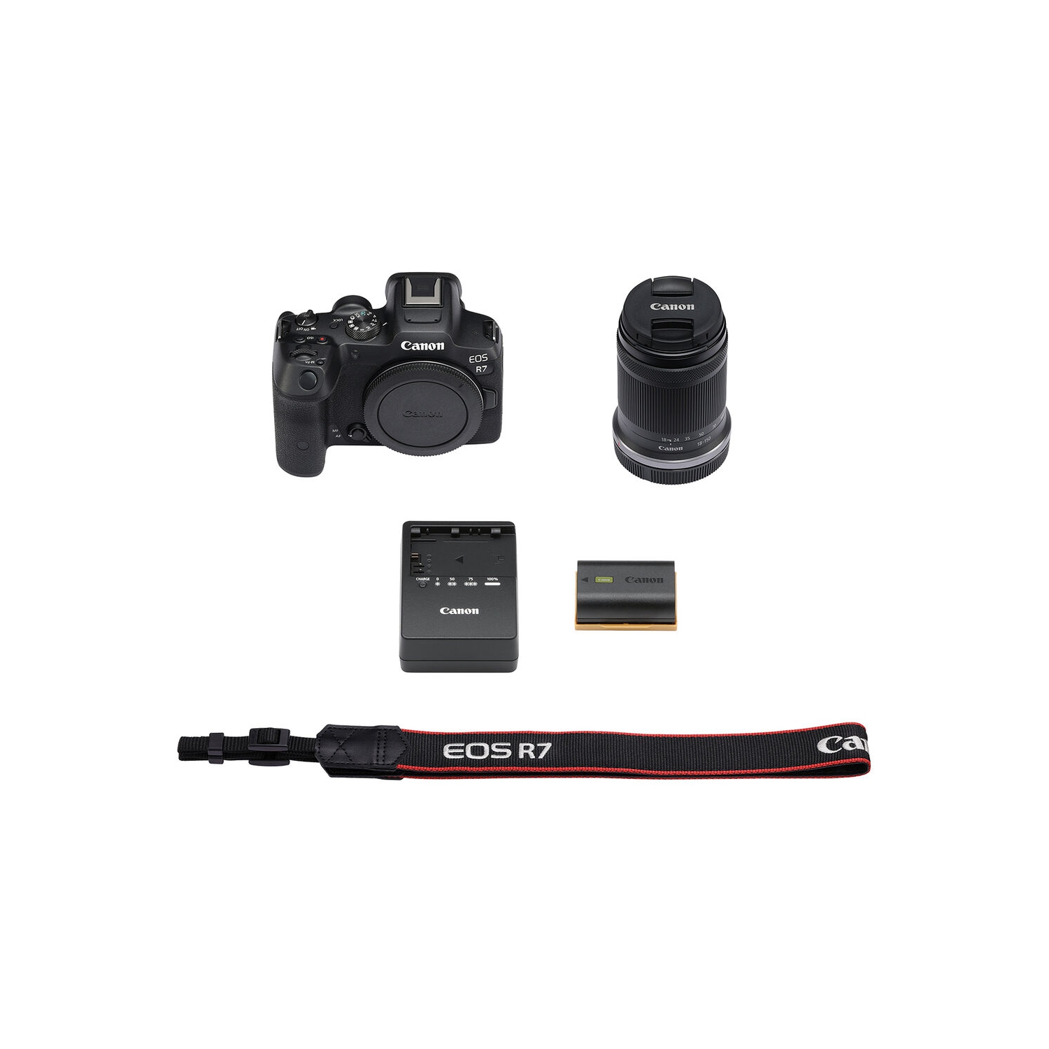 Canon EOS R7 Mirrorless Camera W/ 18-150mm Lens + 2 x Sony 64GB TOUGH SD Card