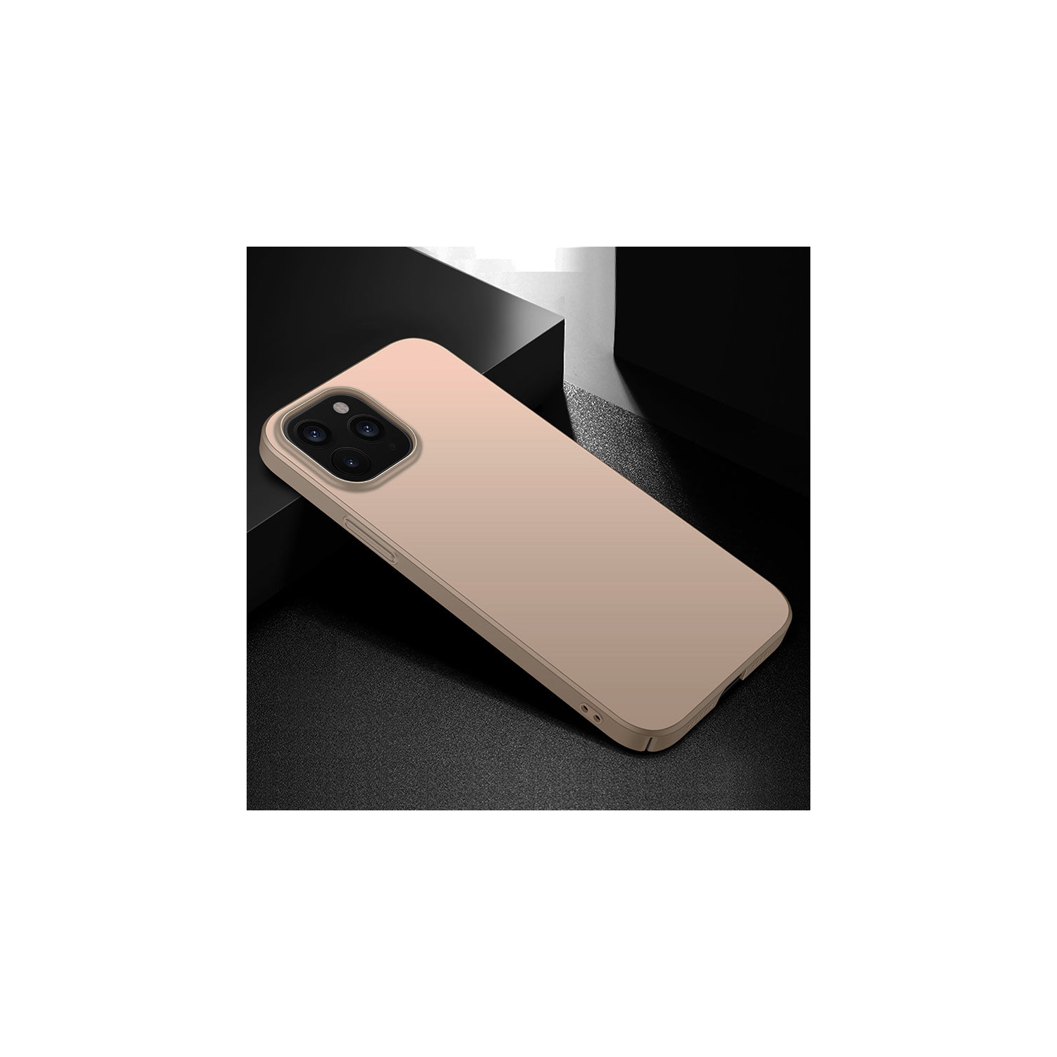 PANDACO Hard Shell Gold Case for iPhone 14 Pro