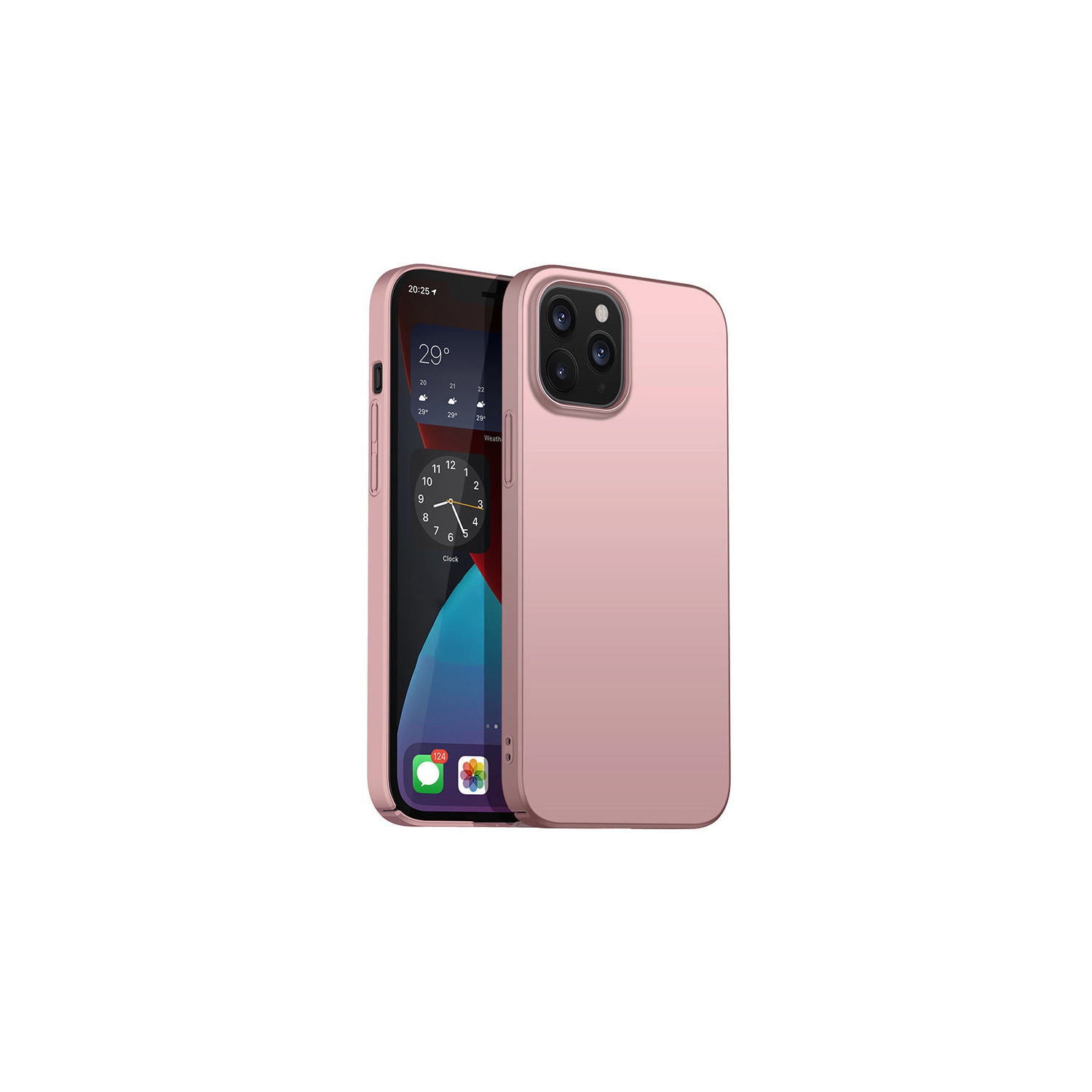 Étui rigide rose doré de PANDACO pour iPhone 14 Pro