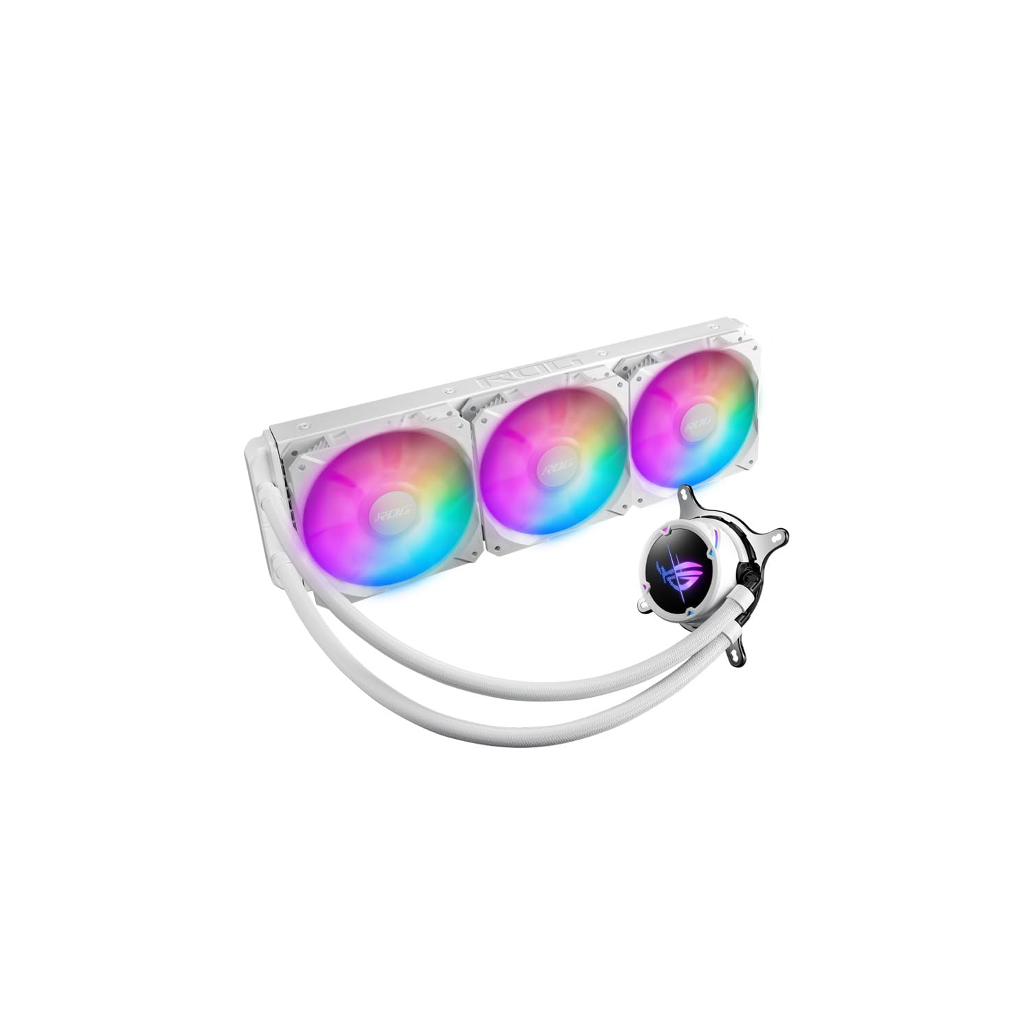 ASUS ROG Strix LC II 360 ARGB White Edition RGB Liquid CPU Cooler – 360mm Radiator