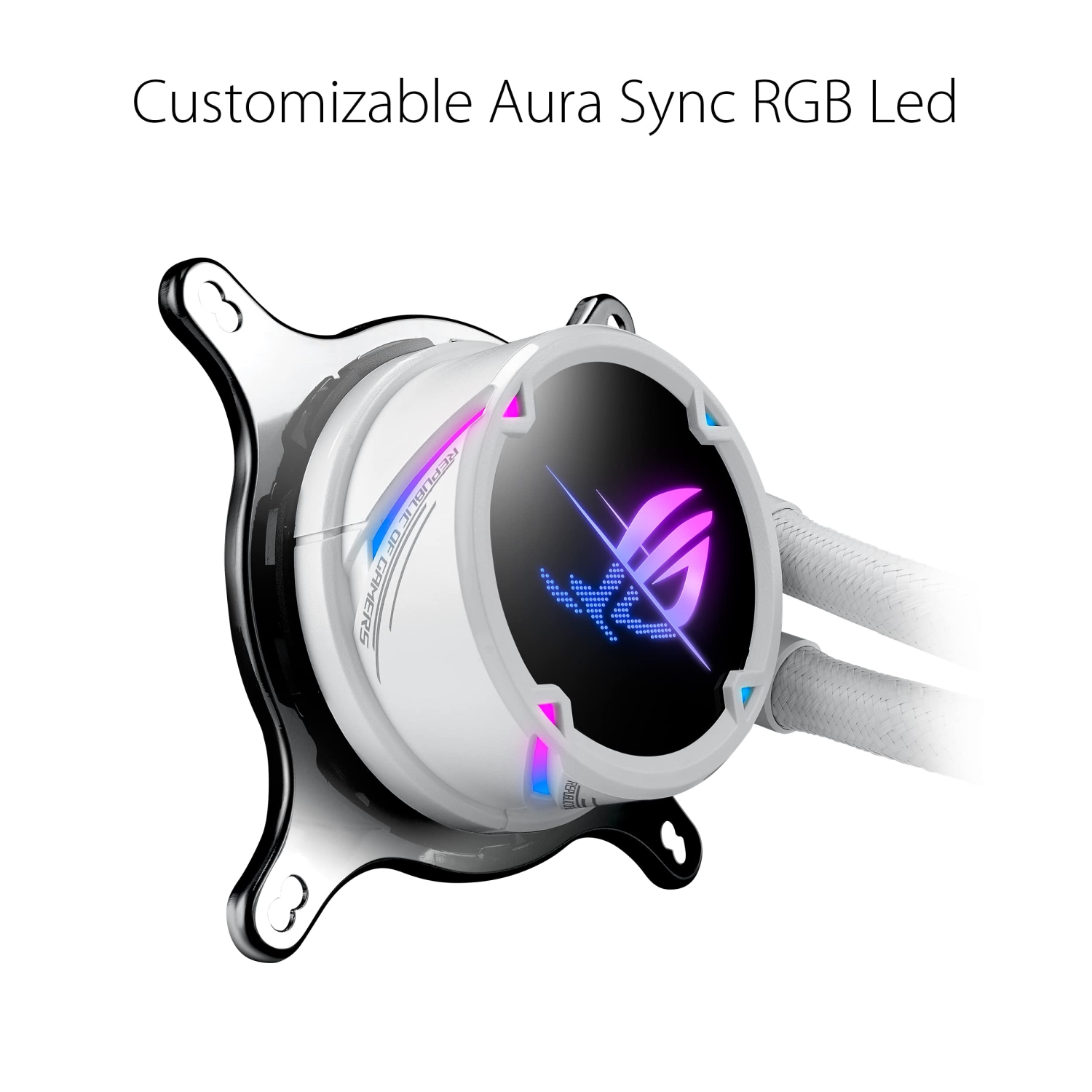 ASUS ROG Strix LC II 360 ARGB White Edition RGB Liquid CPU Cooler – 360mm Radiator
