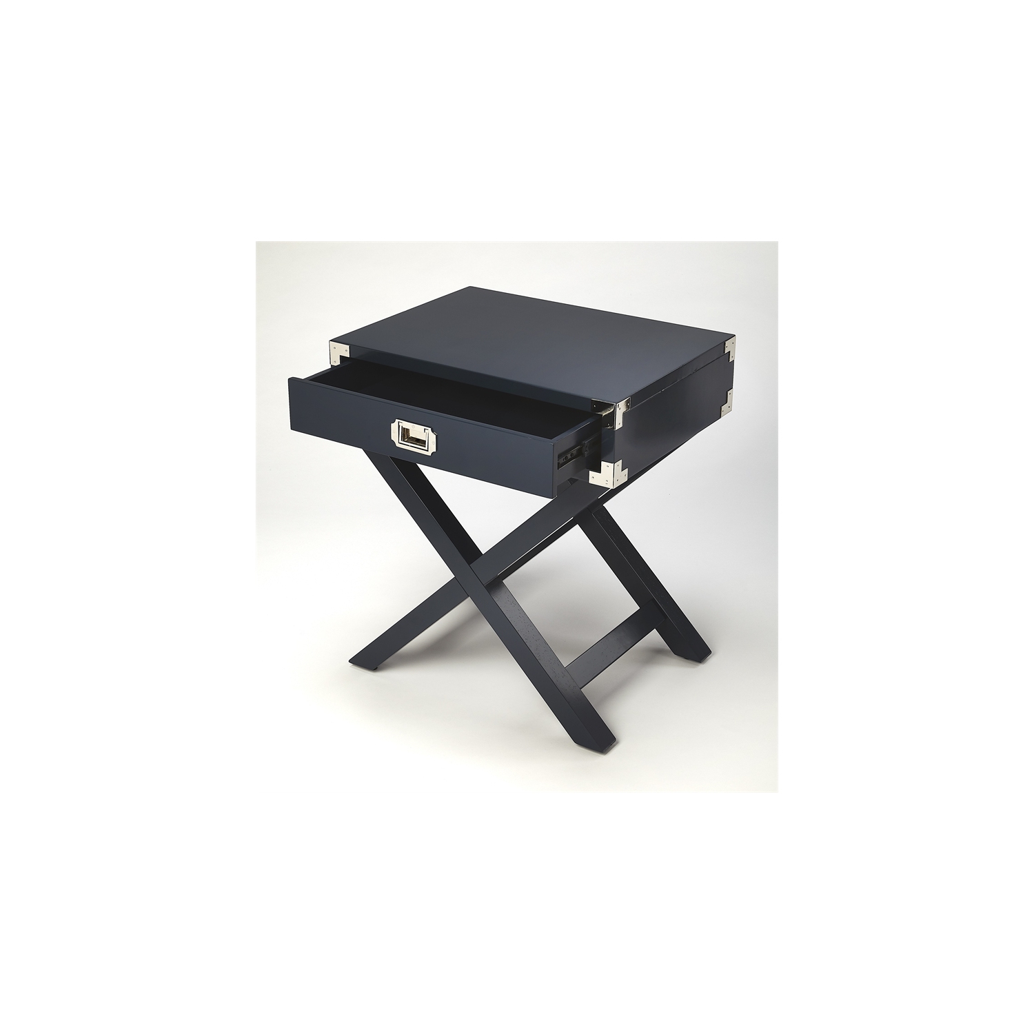 Butler Specialty Anew Campaign Side Table in Blue