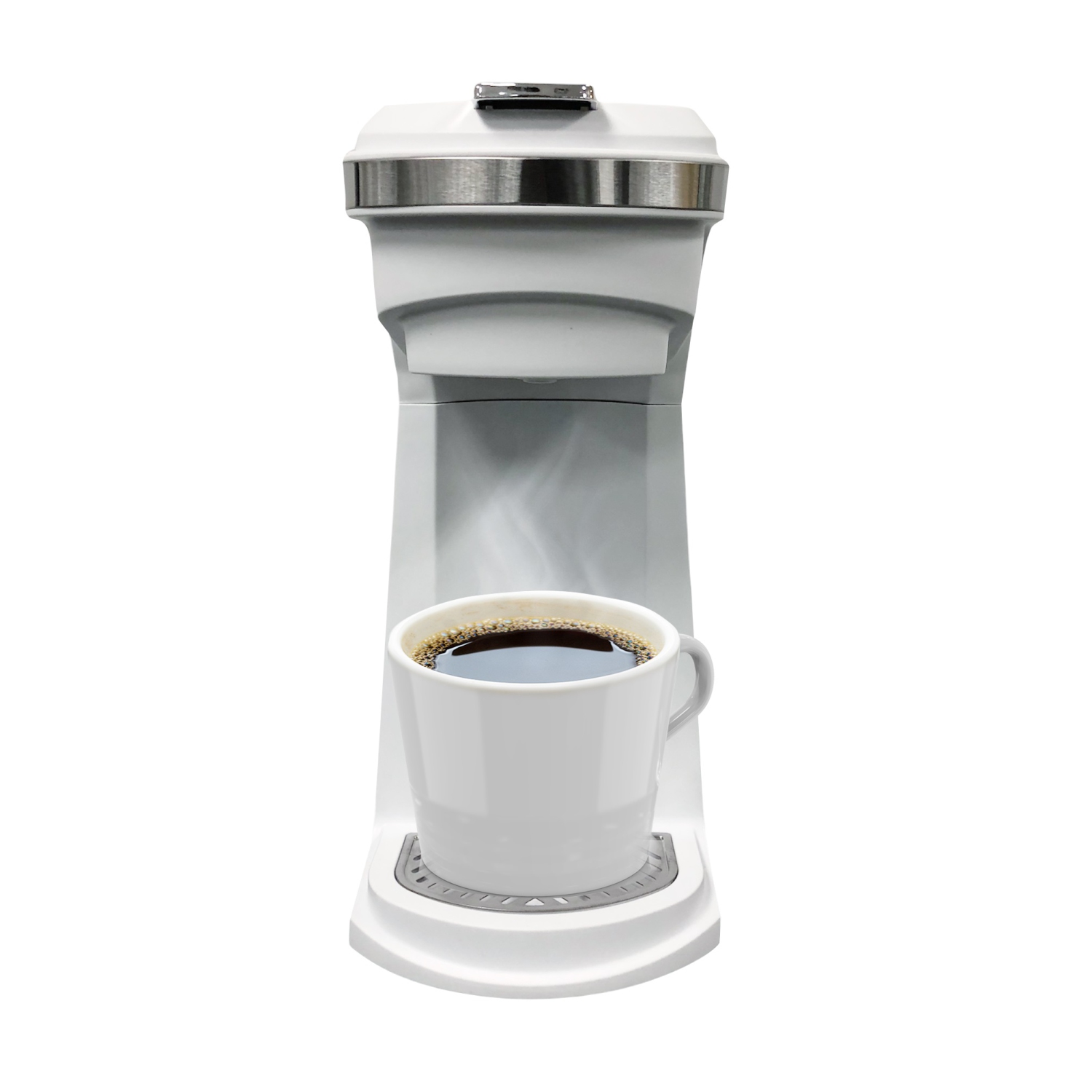 Cafetière Frigidaire 2-en-1 compatible K-Cup/café moulu en acier inoxydable - Noir