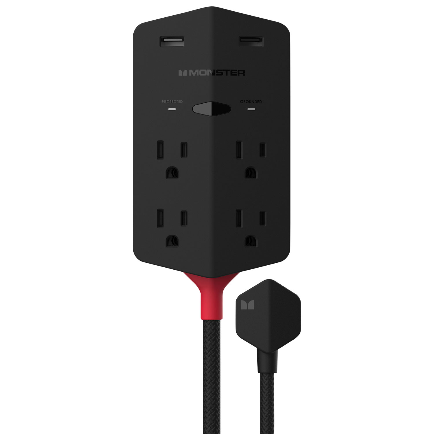 Monster Power Shield XL 540J 4-Outlet 2-USB Surge Protector