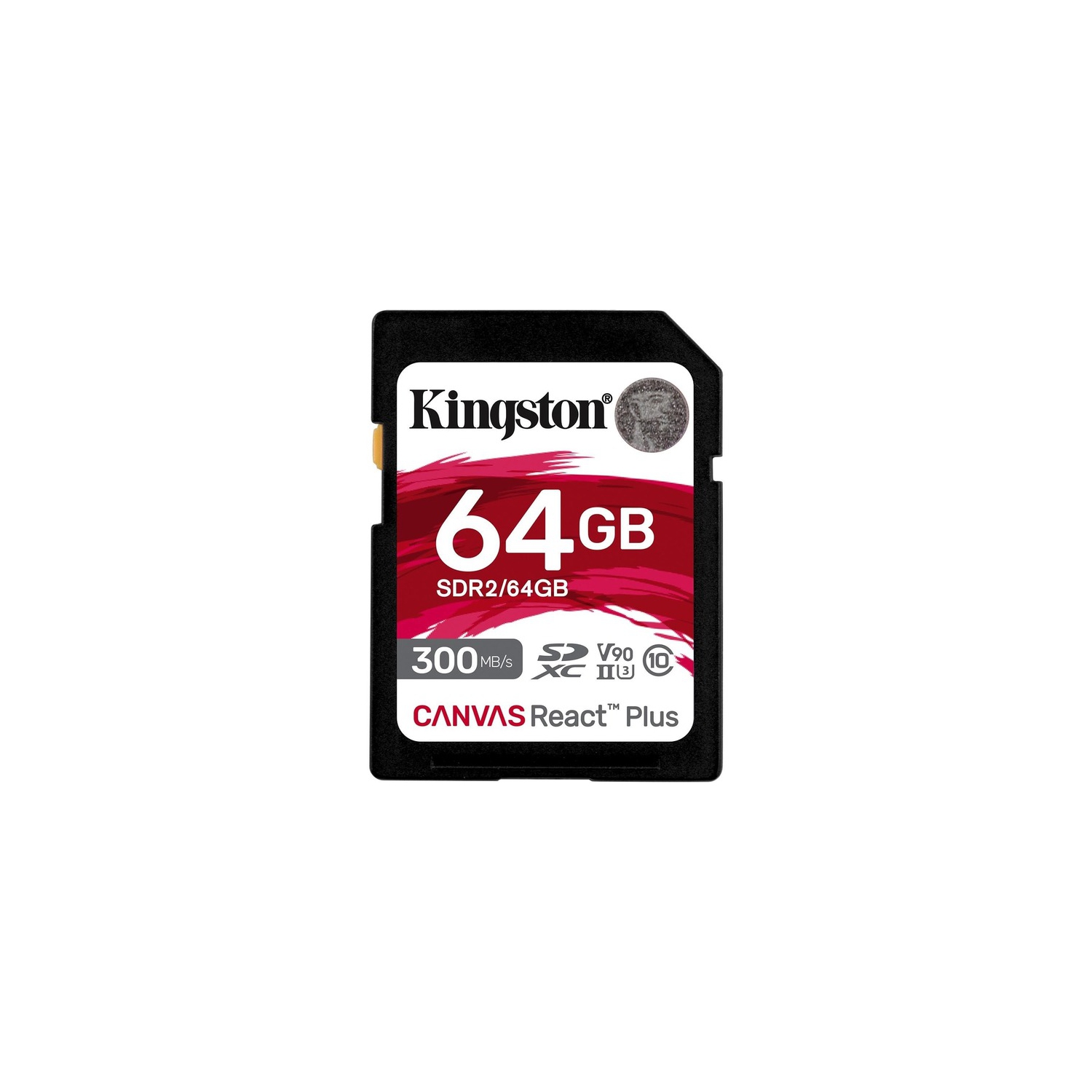 Kingston SDR2 Canvas React Plus 64GB SDXC Card