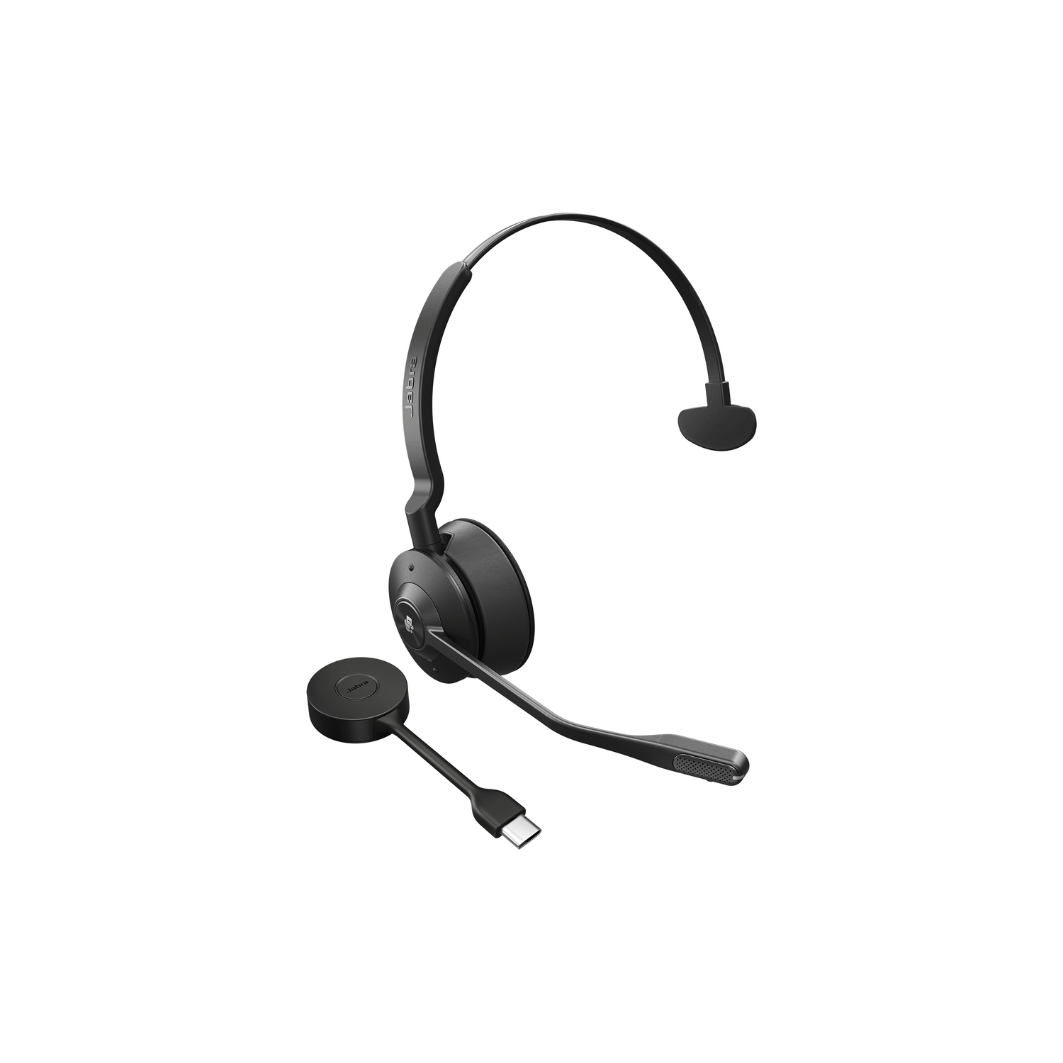 Jabra Engage 55 On-Ear Noise Cancelling Truly Wireless Bluetooth Headsets with Mic - Black