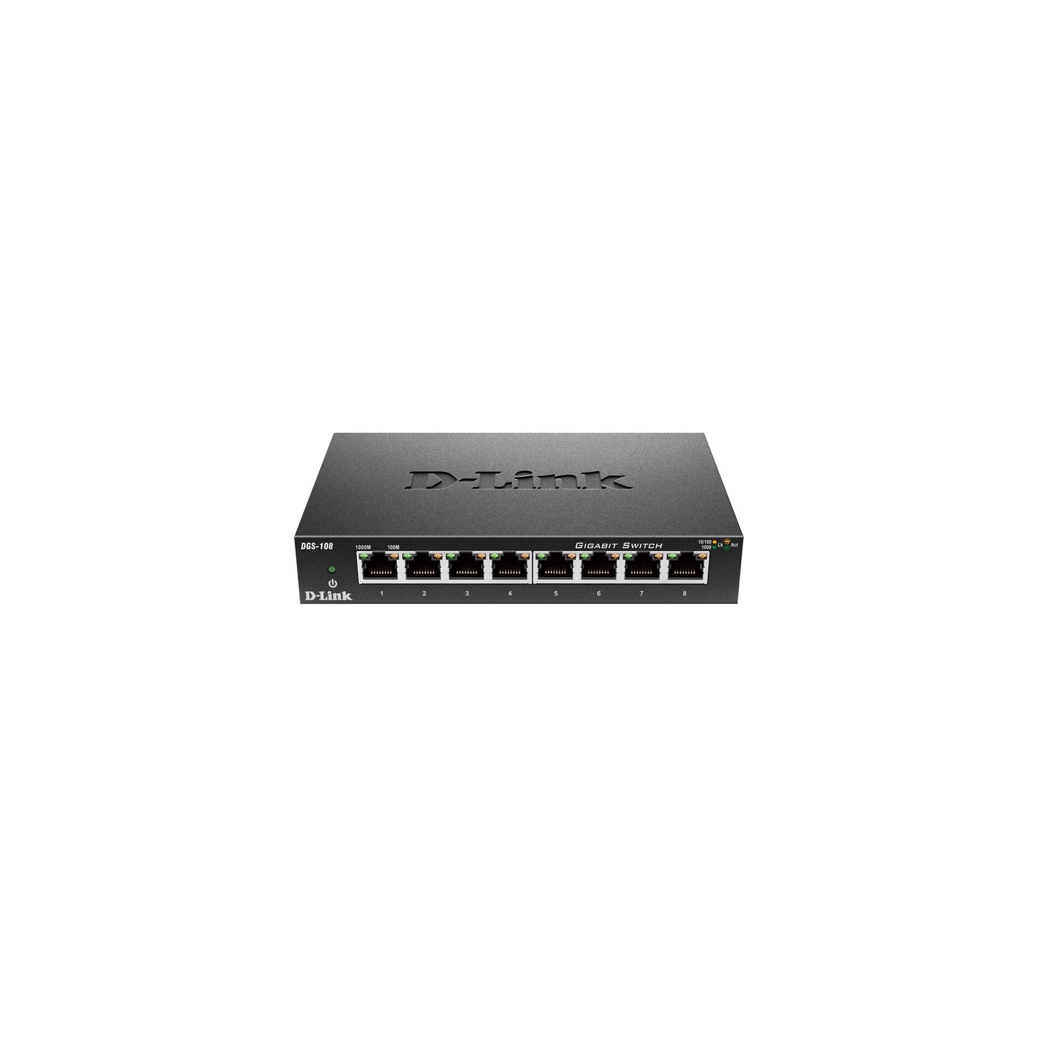 D-Link DGS-108 Unmanaged 8-Port 10/100/1000Mbps Switch