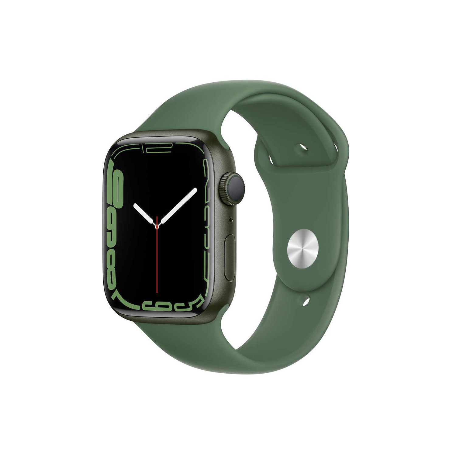 Apple Watch Series 7 / 45mm / Green Aluminum Case with Green Sport Band / GPS - Brand New