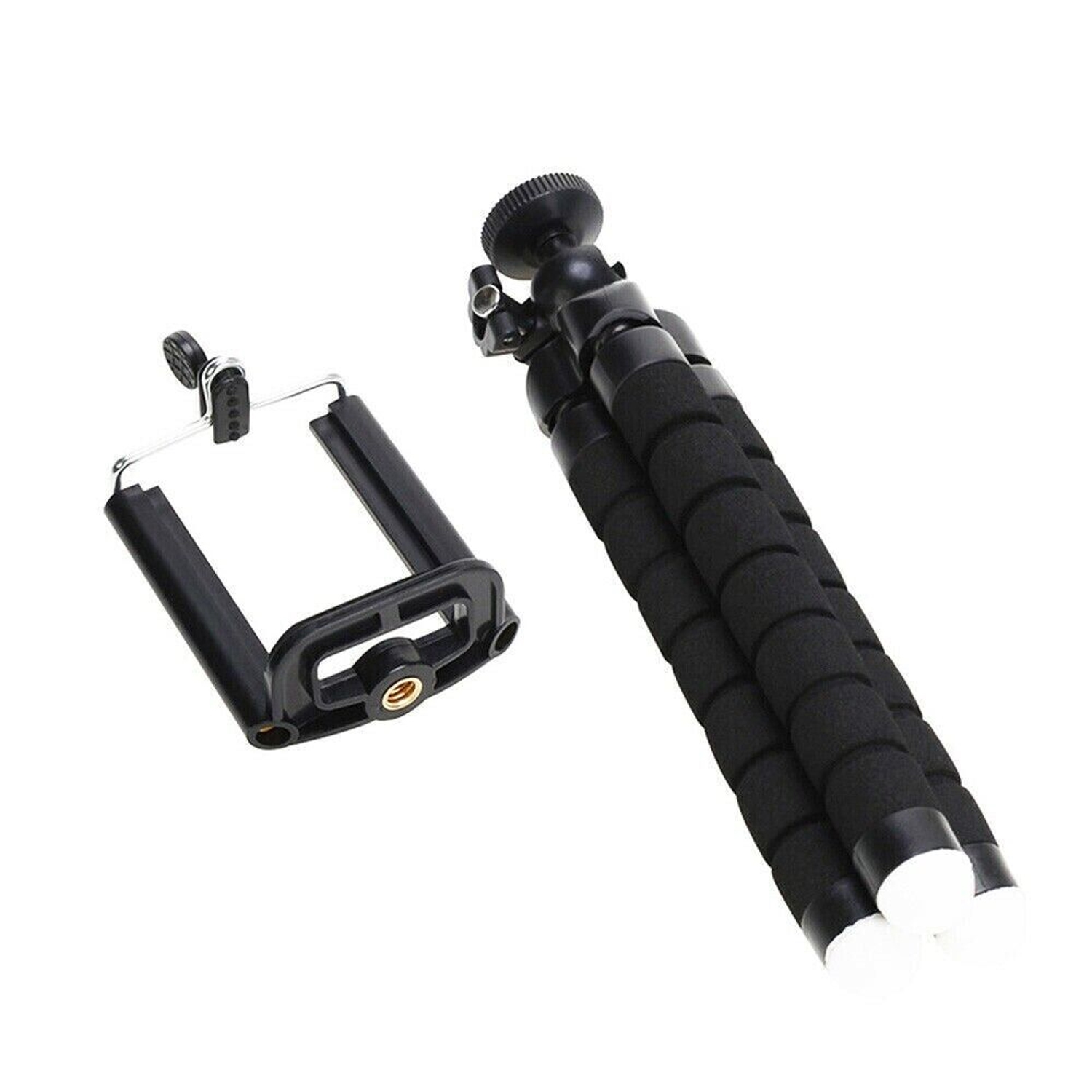 Trépied de téléphone, support de caméra portatif et réglable avec télécommande sans fil et pince universelle, compatible avec les téléphones