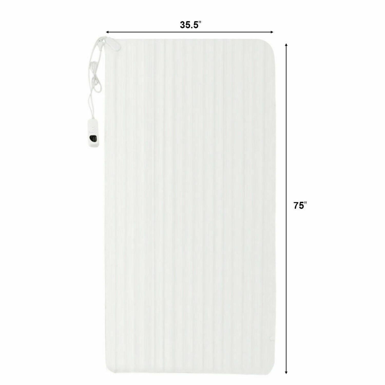 Gymax Twin Size Electric Heated Mattress Pad Blanket w/ 5 Temperature Modes & Timer