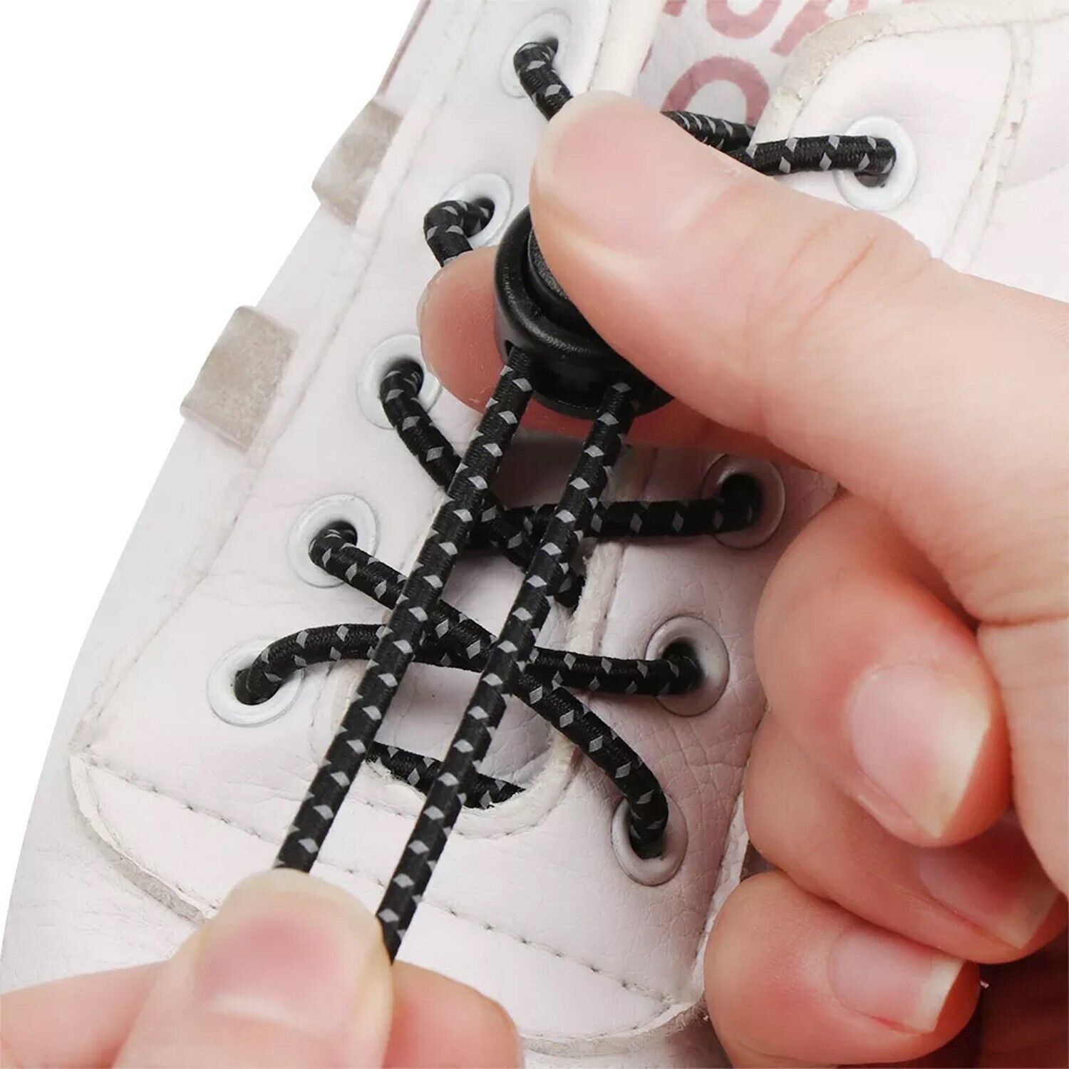 Lacets élastiques sans nœud avec fermeture rapide