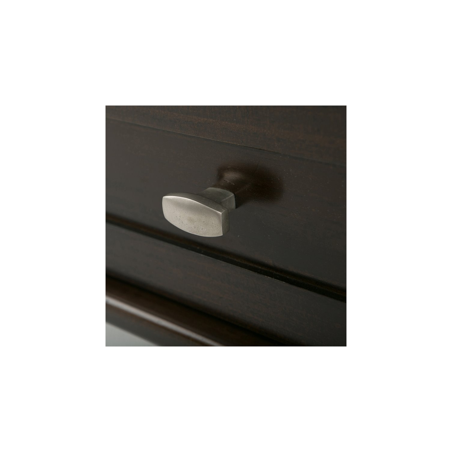 Atlin Designs Transitional Wood End Side Table in Tobacco Brown